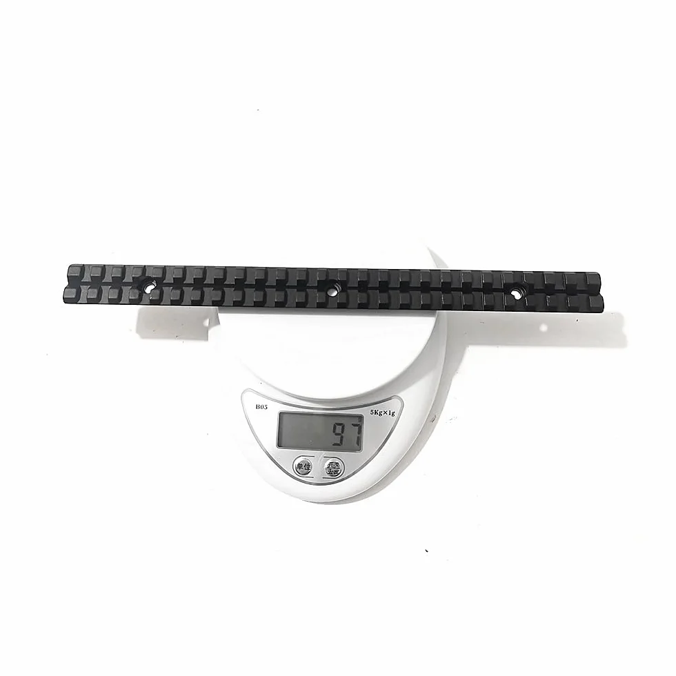 Picatinny Adattatore base in alluminio 21 mm 25 slot per cannocchiale da caccia