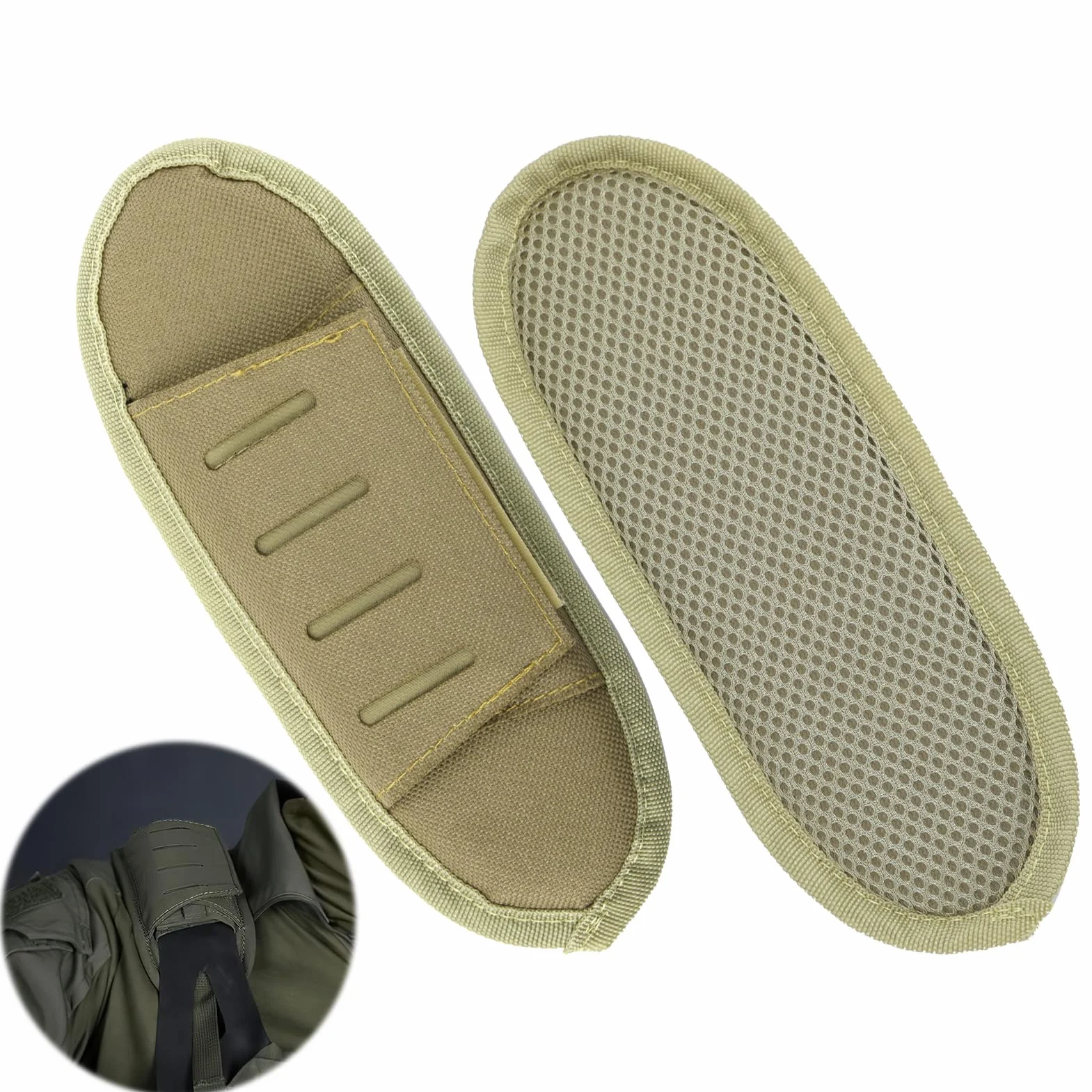 Cuscinetti per Spalla in Nylon Traspirante, Protezione Rimovibili Universali per Gilet Tattico