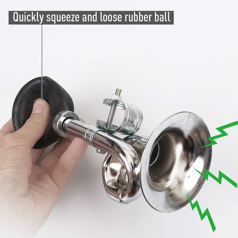 Tromba per Bicicletta in Metallo 22,2 mm Universale - Confezione da 2
