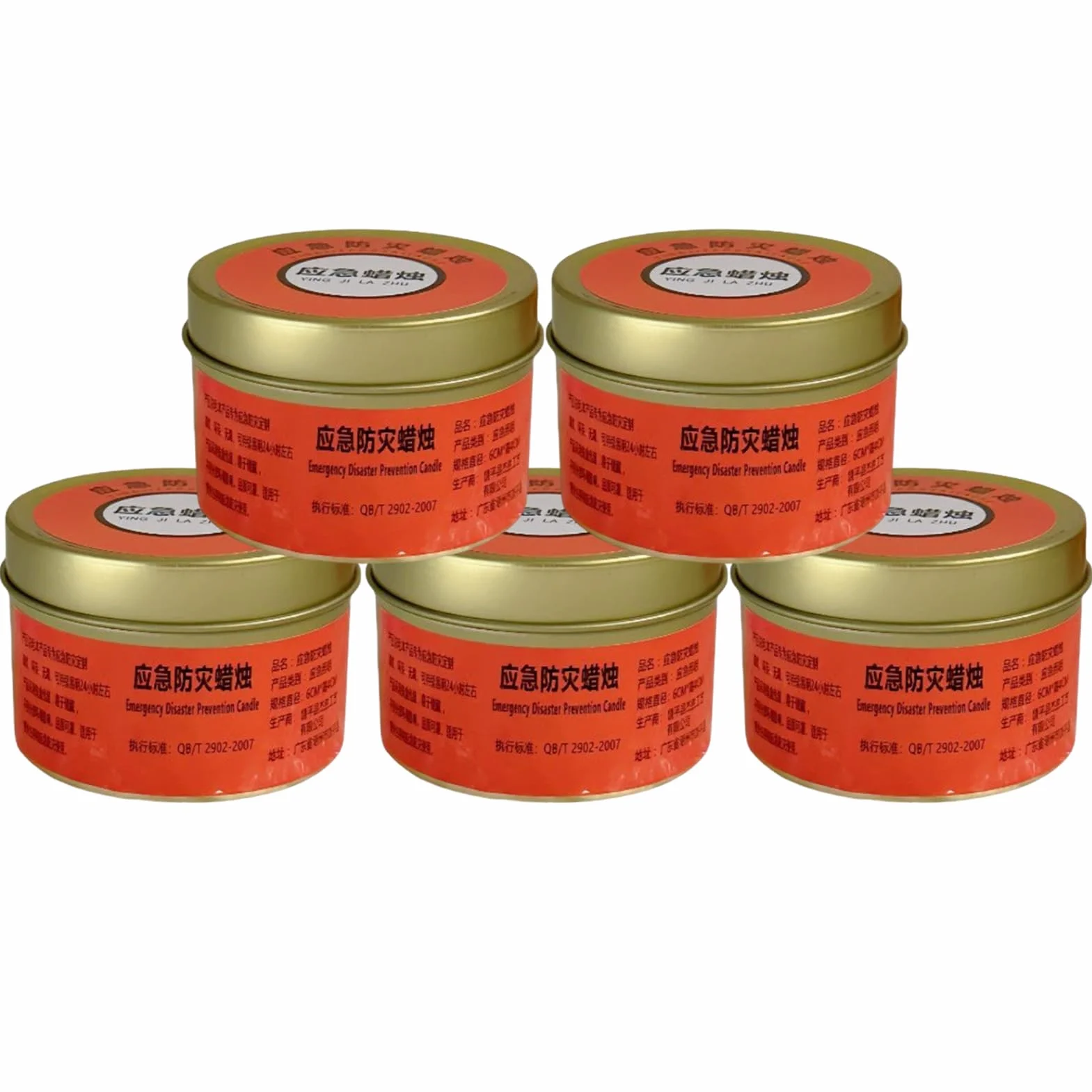 Candele Per Emergenza Kit 5 Candele Non Profumate Lunga Durata 20-30 Ore Lenta Combustione Campeggio Emergenze Illuminazione
