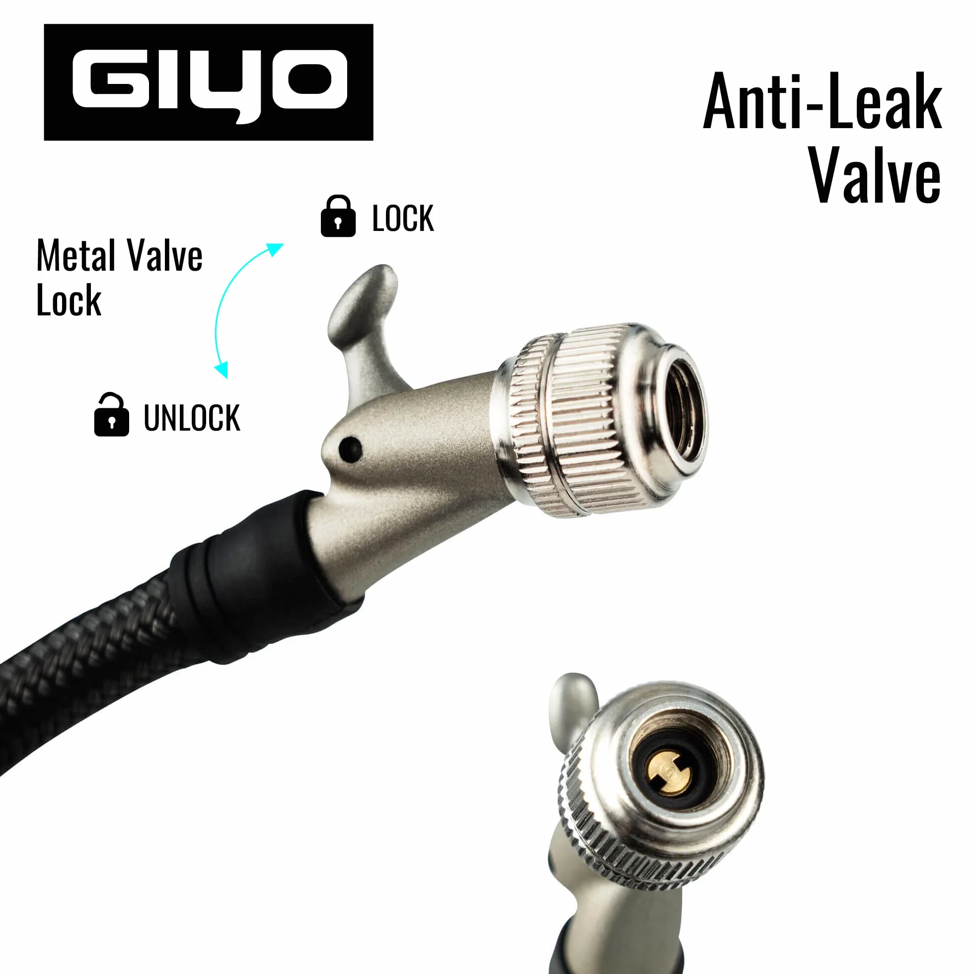 GIYO GS-52L Pompa di scossa digitale turbo 600 psi