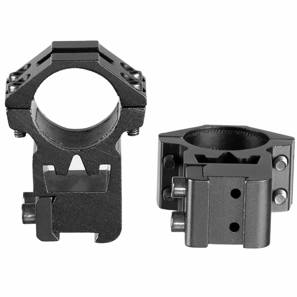 Una Coppia 25.4mm Anelli di Montaggio Ottico Dovetail Doppio Nail Base 11MM Rail Altezza Sella