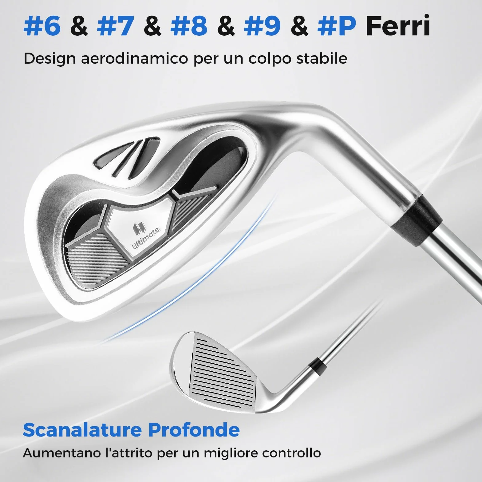 COSTWAY Set Completo Mazze da Golf Uomo Destri 460cc Driver Legno Fairway 3 Ibrido 4 Ferri 6-9 P Putter Borsa