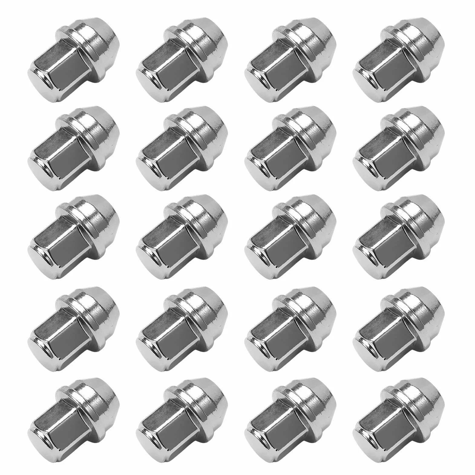 Set di 20 punte per ruota in acciaio inox M14 x 1,5 per Tourneo Transit Custom V362 V363 Bus Kasten. 5196786, 5644266, ACPZ-1012-B
