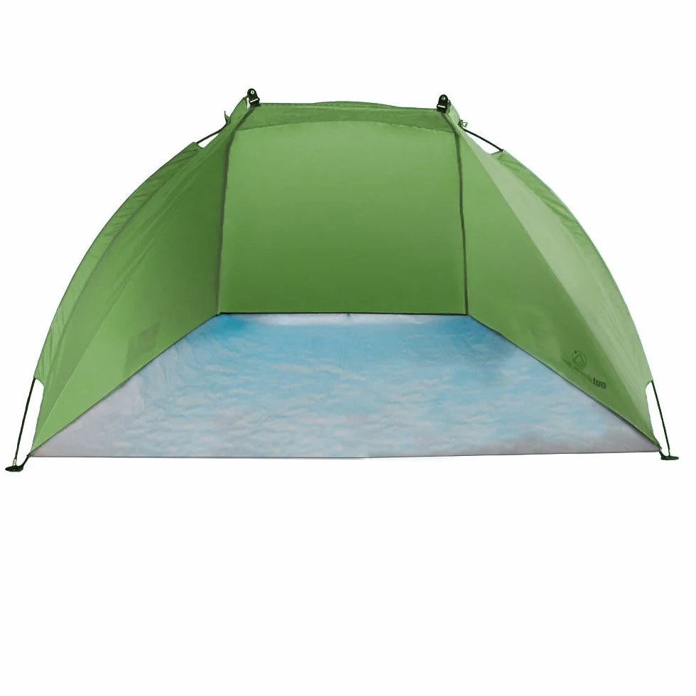 Tenda da spiaggia Helios, verde, anti-UV 80, estremamente leggera, confezione compatta