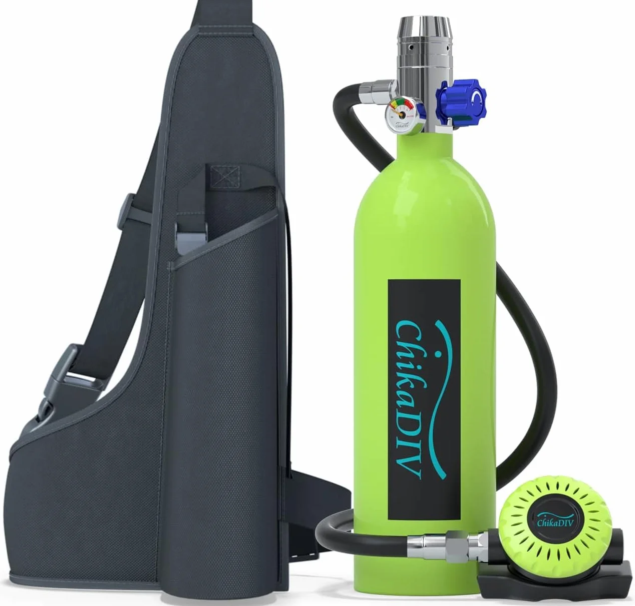 Bombola Ossigeno Alluminio Aeronautico C400 Mini Subacquea Portatile 15-20 Min Snorkeling