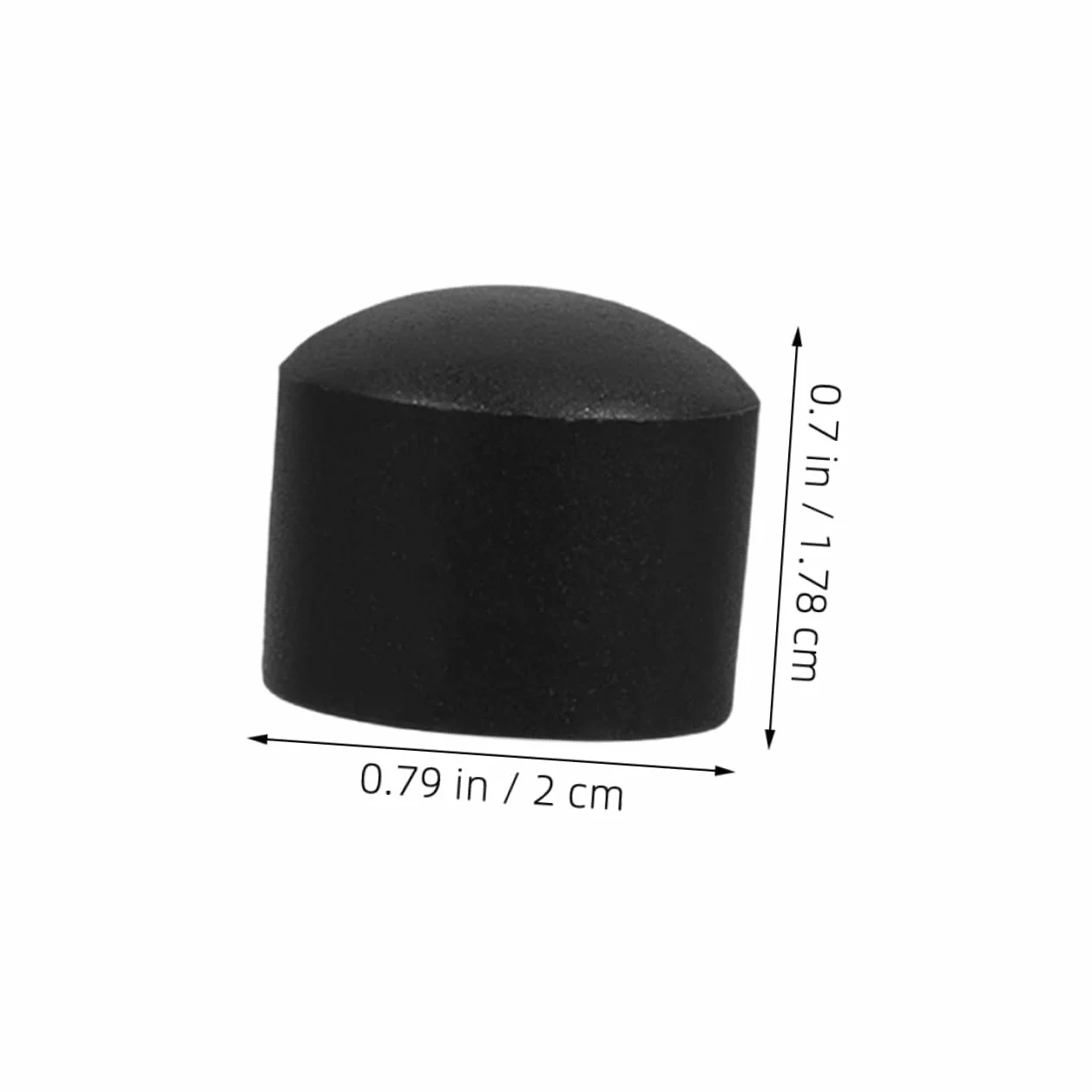 SUPVOX Tappi Neri per Punte da Calcio Balilla 15,8 Mm Plastica Set 10 Pezzi Protezione Aste