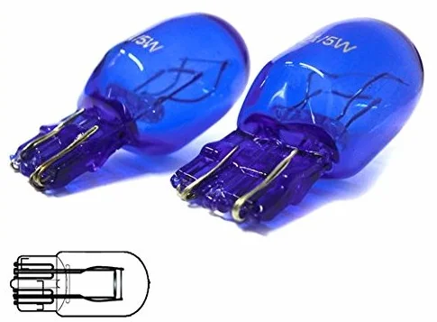 CARALL 2 Pezzi Lampade Alogene 12V Bianche ad Effetto Xenon (T20 W21/5W 12V 21/5W Doppio Filamenti)