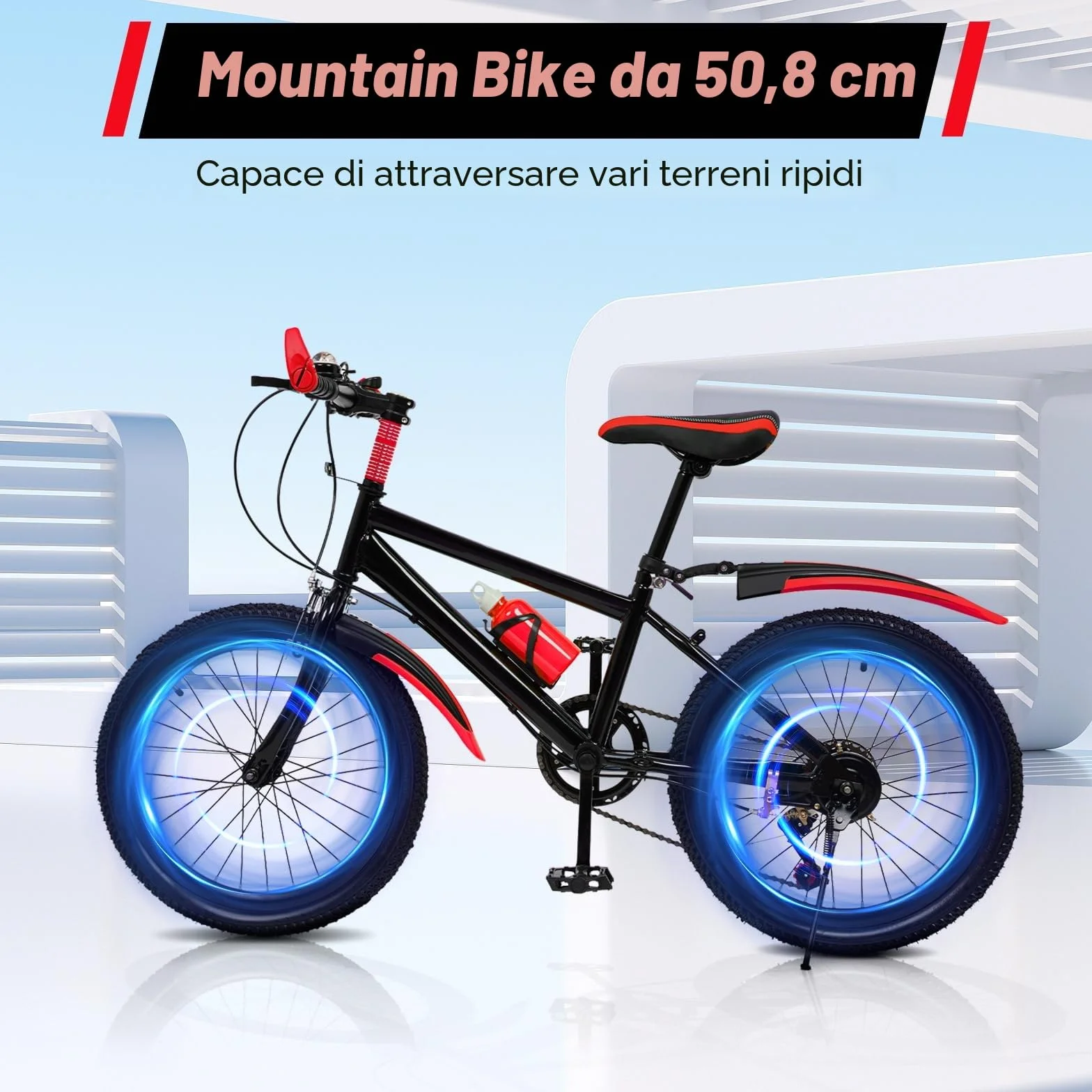 Bicicletta per bambini da 20 pollici 7 marce mountain bike altezza regolabile