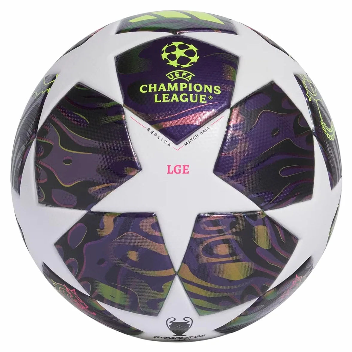 adidas UCL L F DPURPL/Bianco/Giallo 5