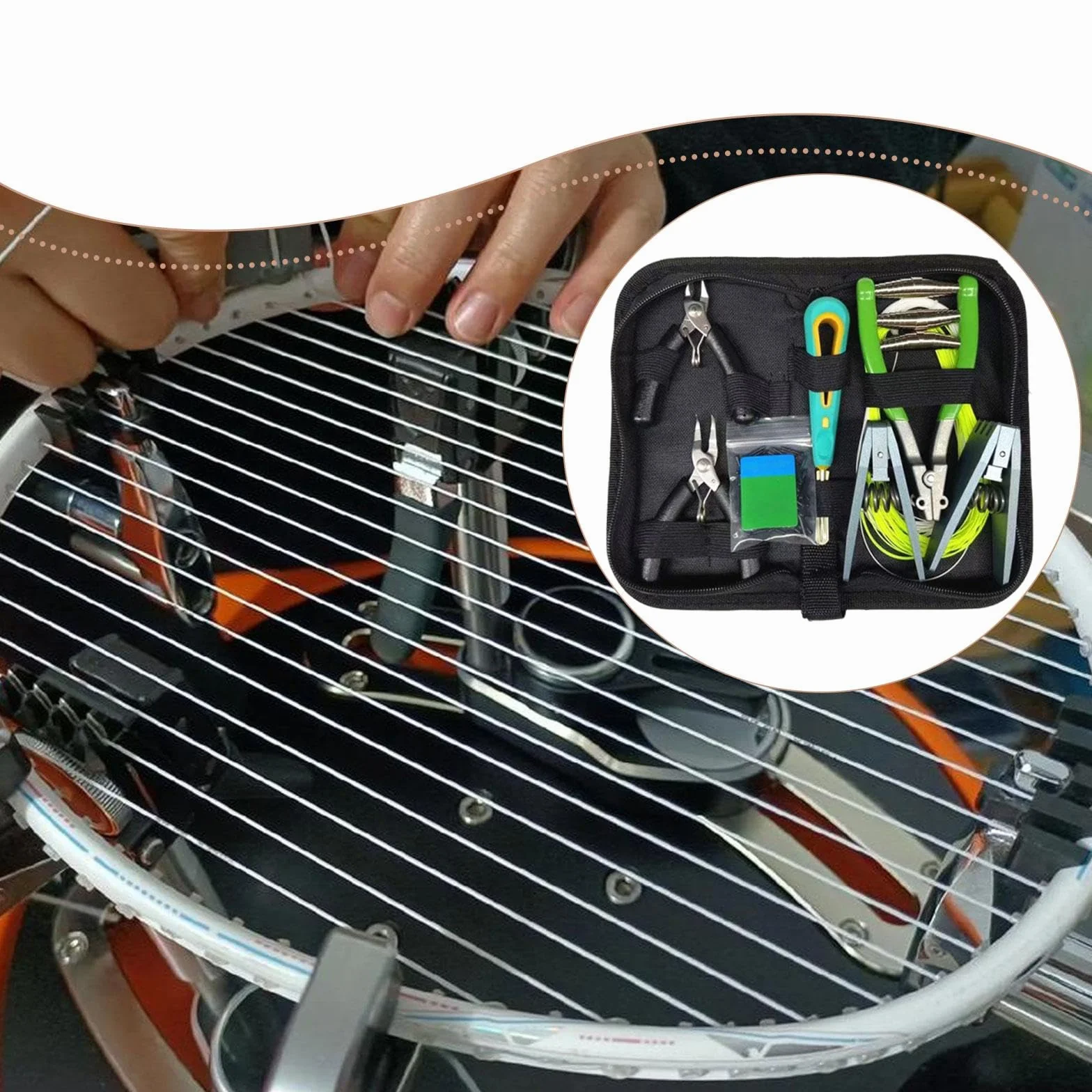 Set Strumenti Incordare Racchette Tennis