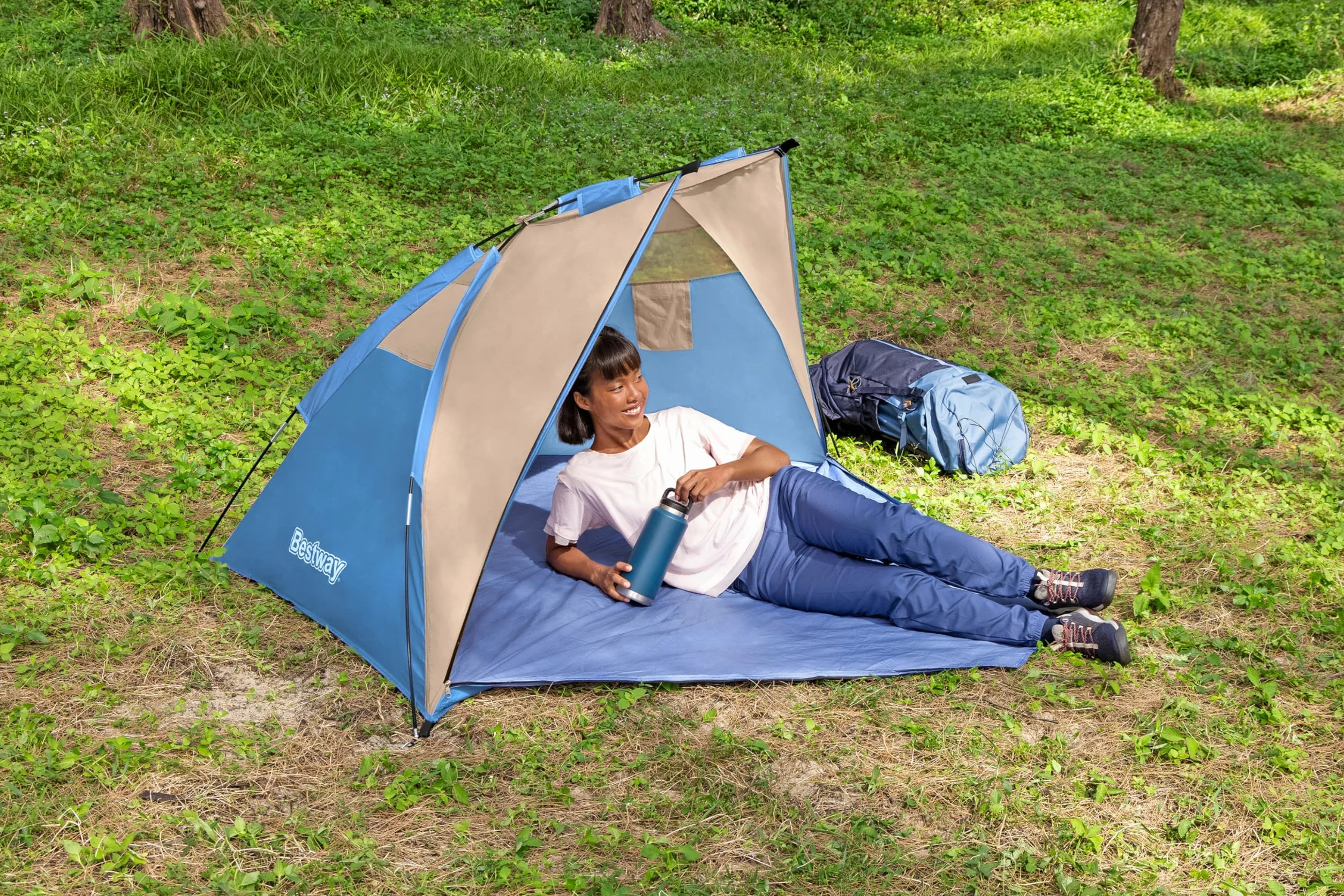 Bestway 68001-6 Tenda da spiaggia Ramble X2 per 2 persone
