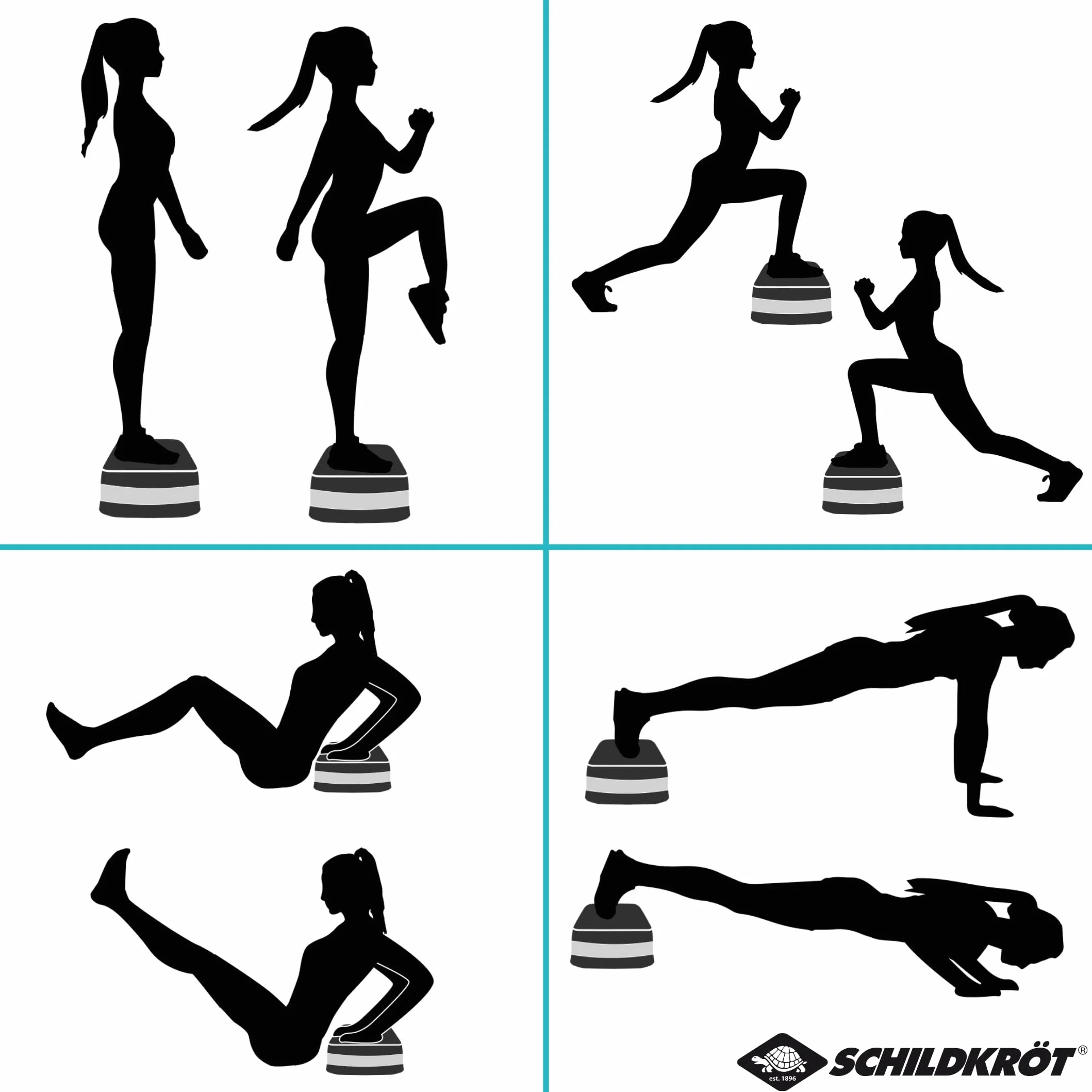 Schildkröt Fitness Stepper, 3fach