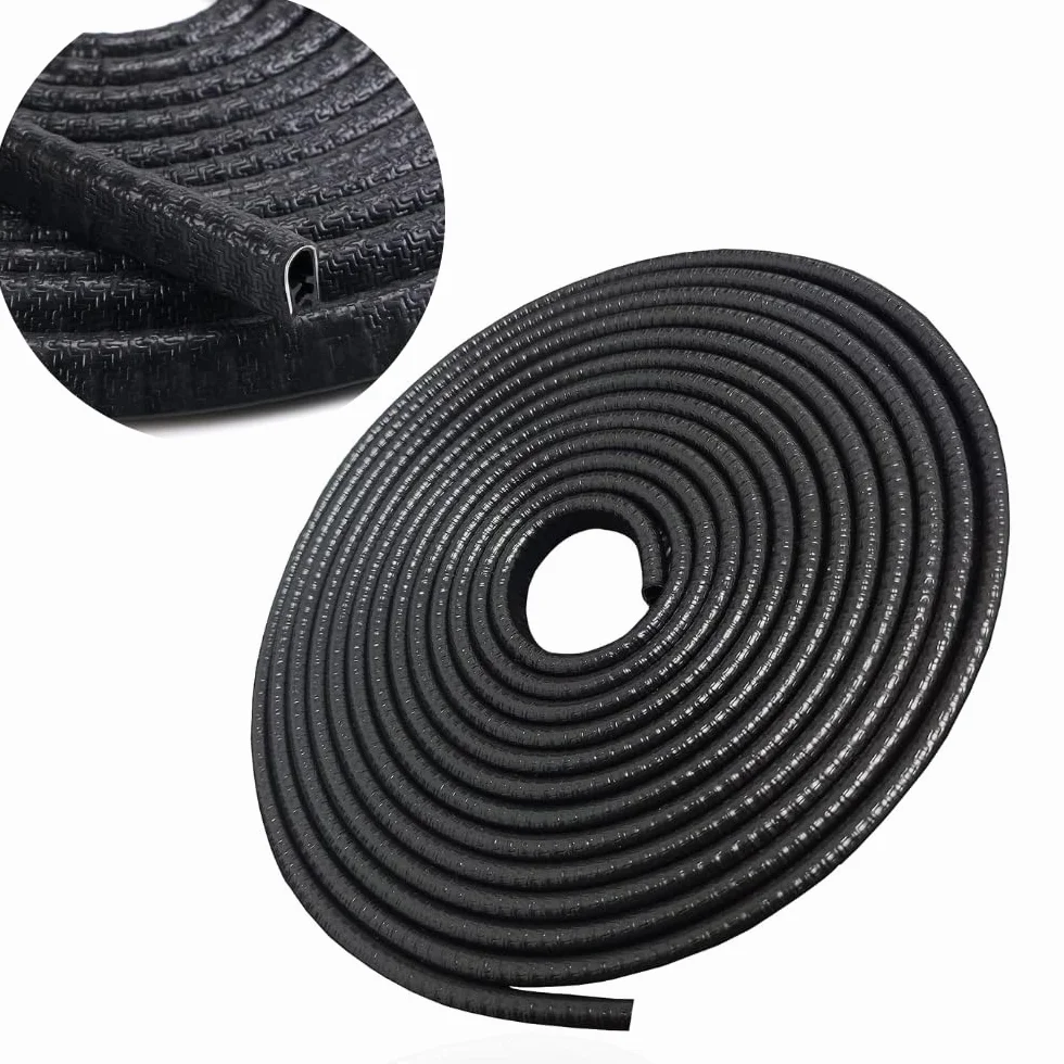TRIXES 5M auto guardia – U a forma di rotolo - protettivo in gomma porta Strip - facile installazione - colore nero