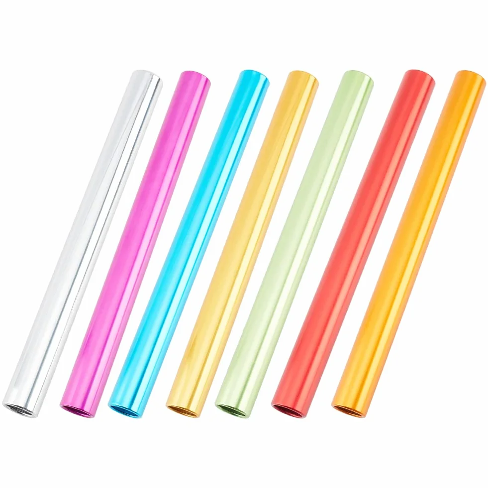 NBEADS 7pz Bastoncini da Gara in Alluminio, 7 Colori Staffetta Pista Bacchetta da Corsa Sportiva All'Aperto