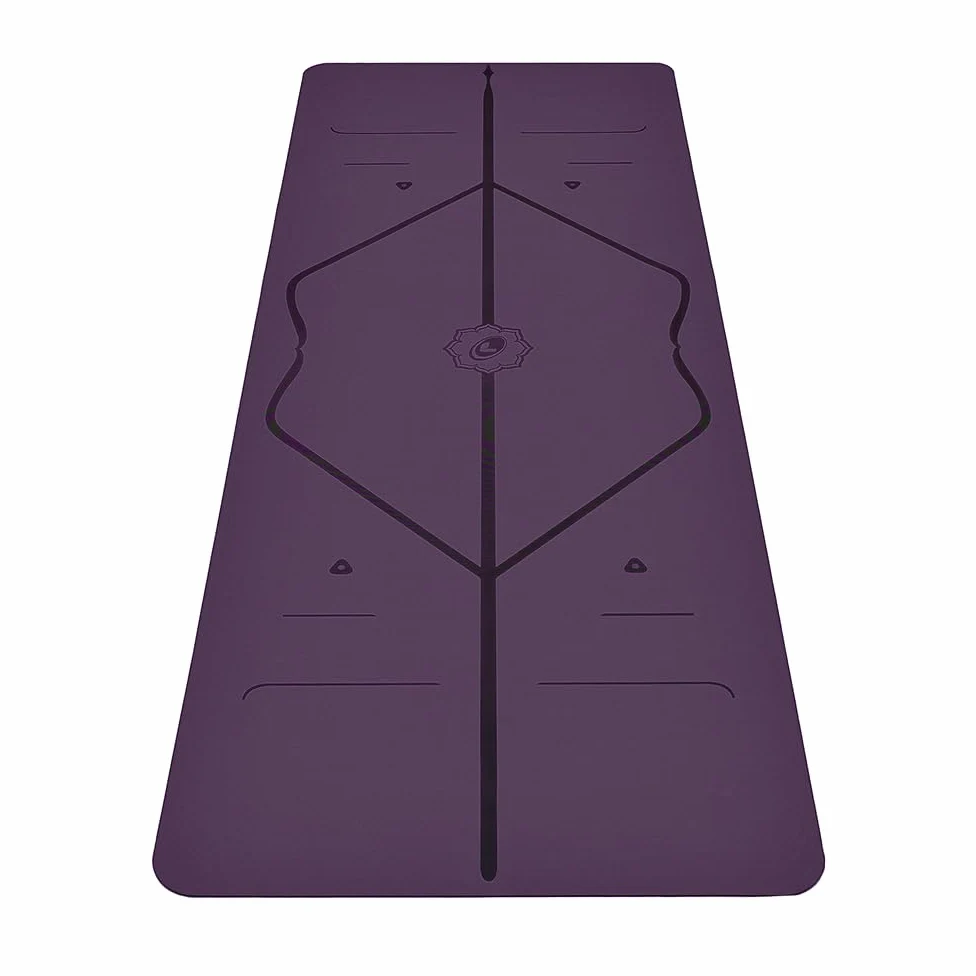 Tappetino yoga originale Liforme - Borsa yoga inclusa - Sistema di allineamento brevettato, presa da guerriero, antiscivolo, resistente al sudore, lungo, largo, spesso 4,2 mm per il comfort