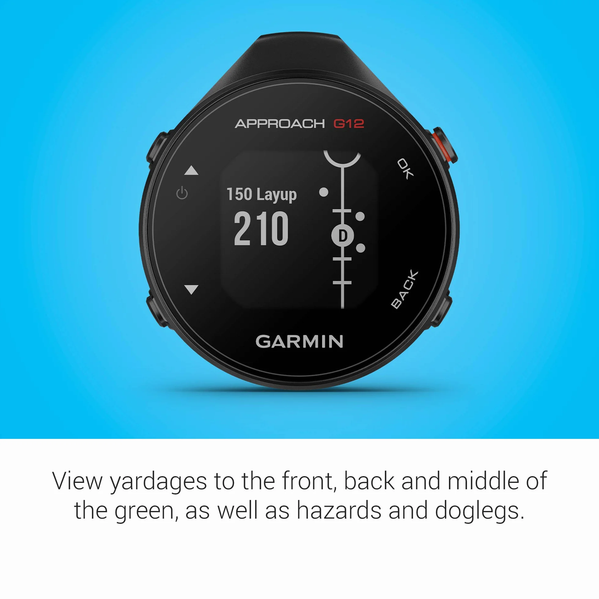 Garmin Approach G12 Telemetro GPS da Golf con 42k Campi Precaricati