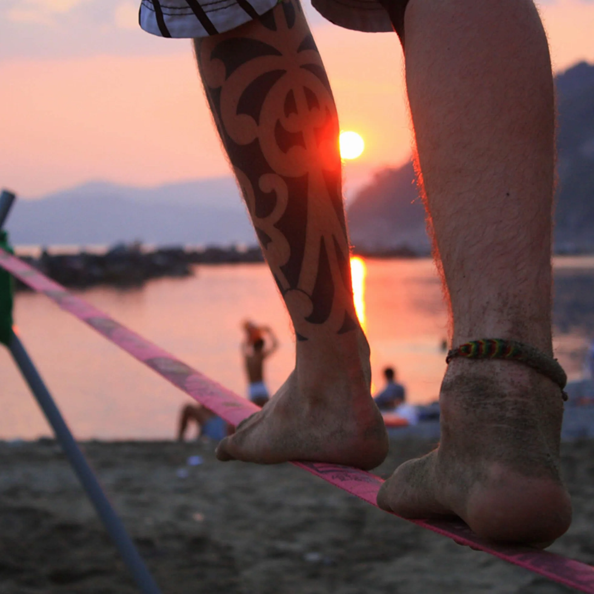 TKSA1 Kit Slackline Custom 15m z Cricchetto - Fettuccia per Slackliners