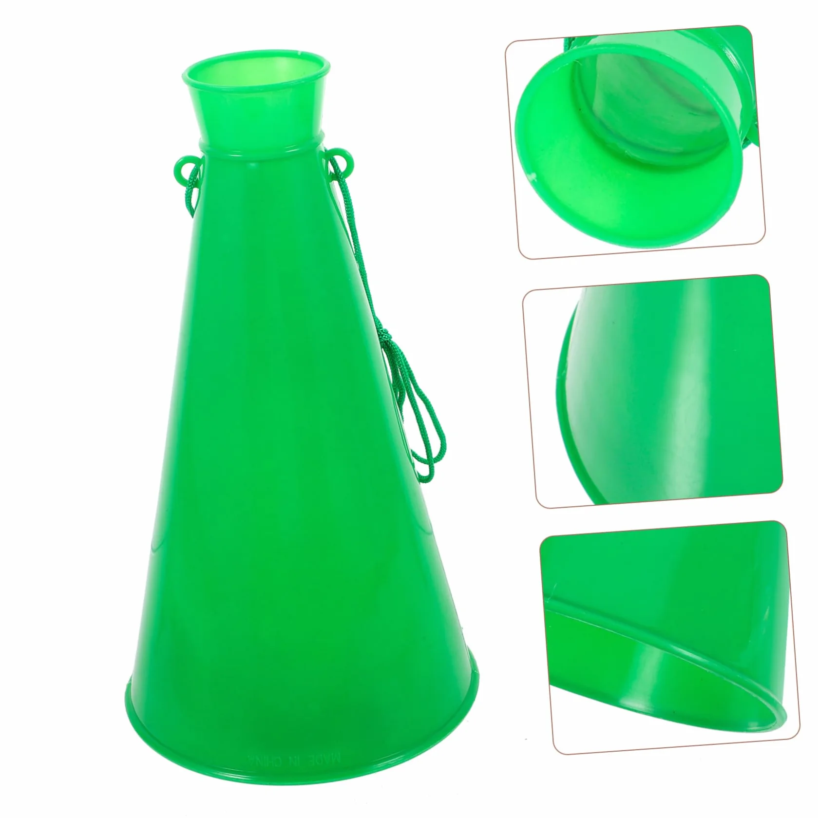 Megafono portatile in plastica verde per tifo