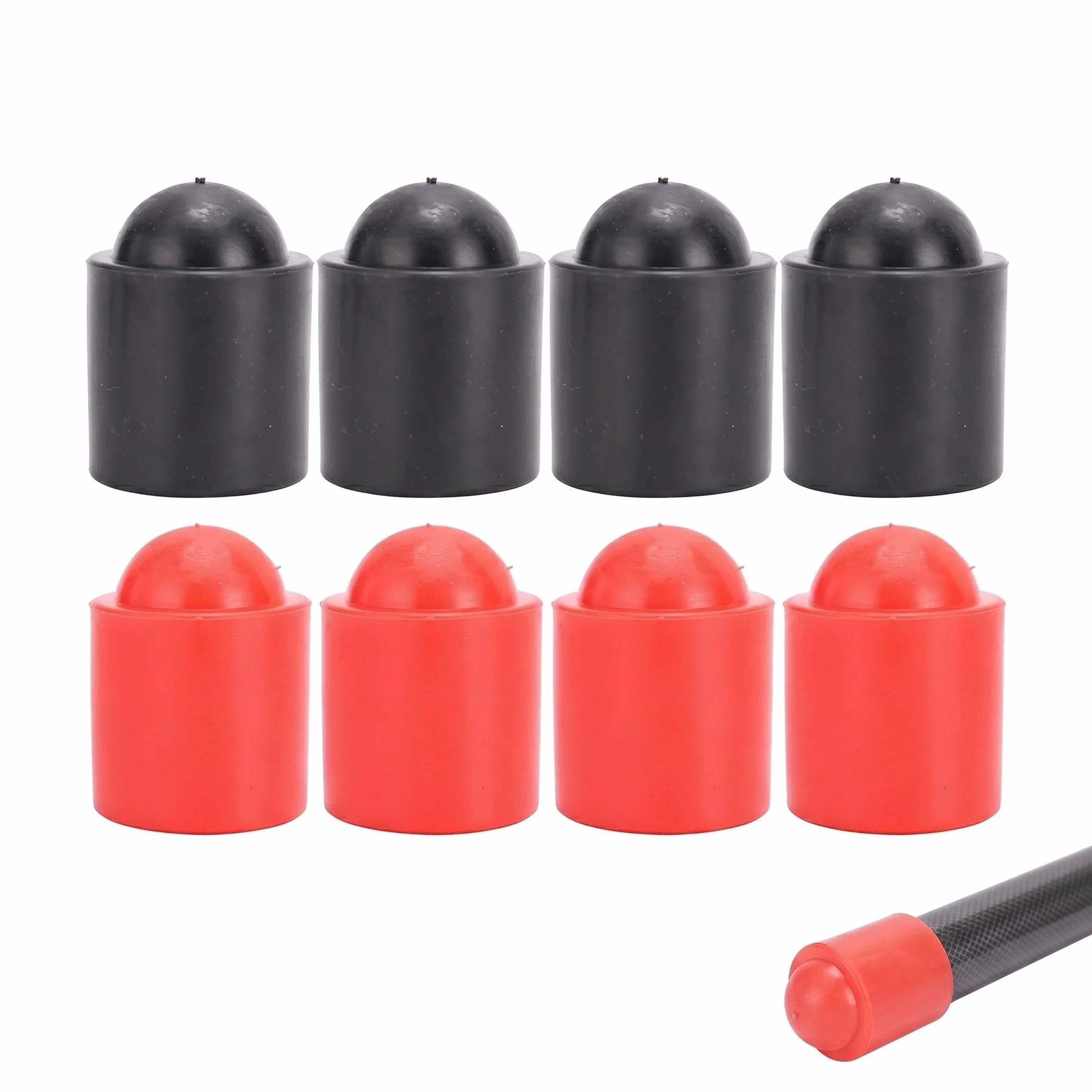 Gomma Morbida Protezione Stecca da Biliardo 8 Pezzi 2.5cm Accessori Ricambio