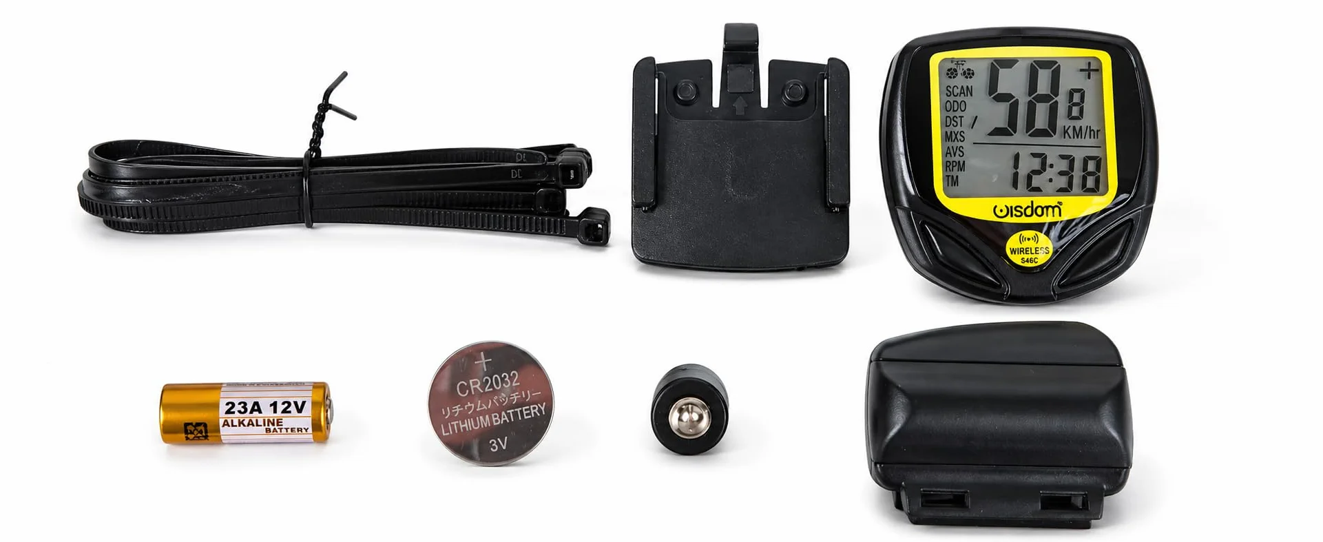 Ciclocomputer Wireless Bici con Display LCD, Tachimetro Digitale Impermeabile IPX4 per MTB Strada