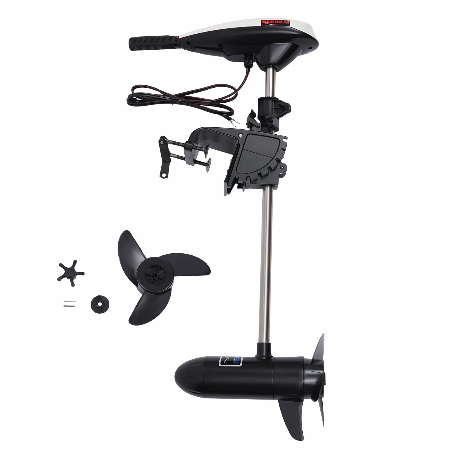 Motore fuoribordo elettrico 12V 20,41 kg 5 velocità avanti 2 retro per barca kayak canoa gommone