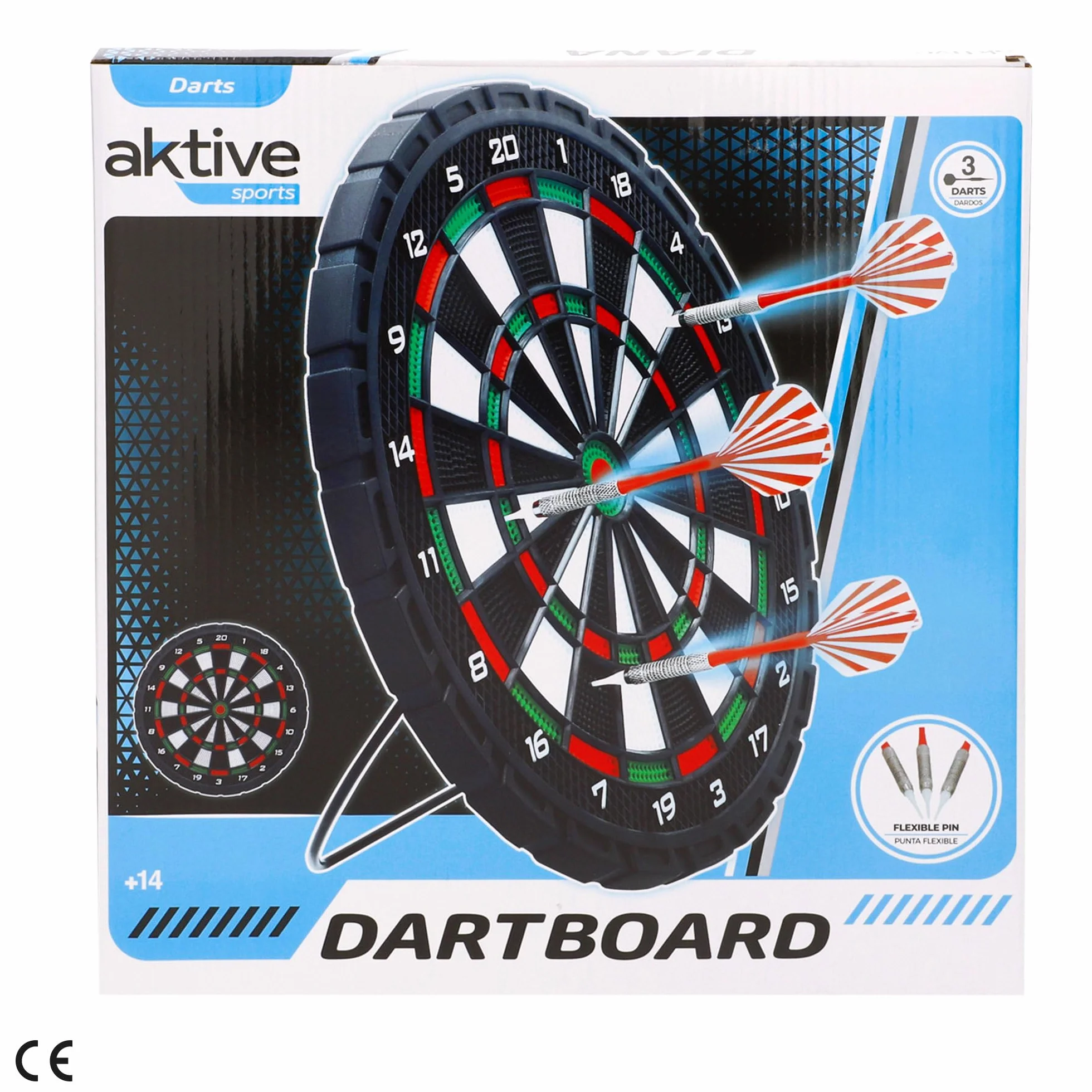 AKTIVE 44930 Bersaglio per freccette Ø 31 cm