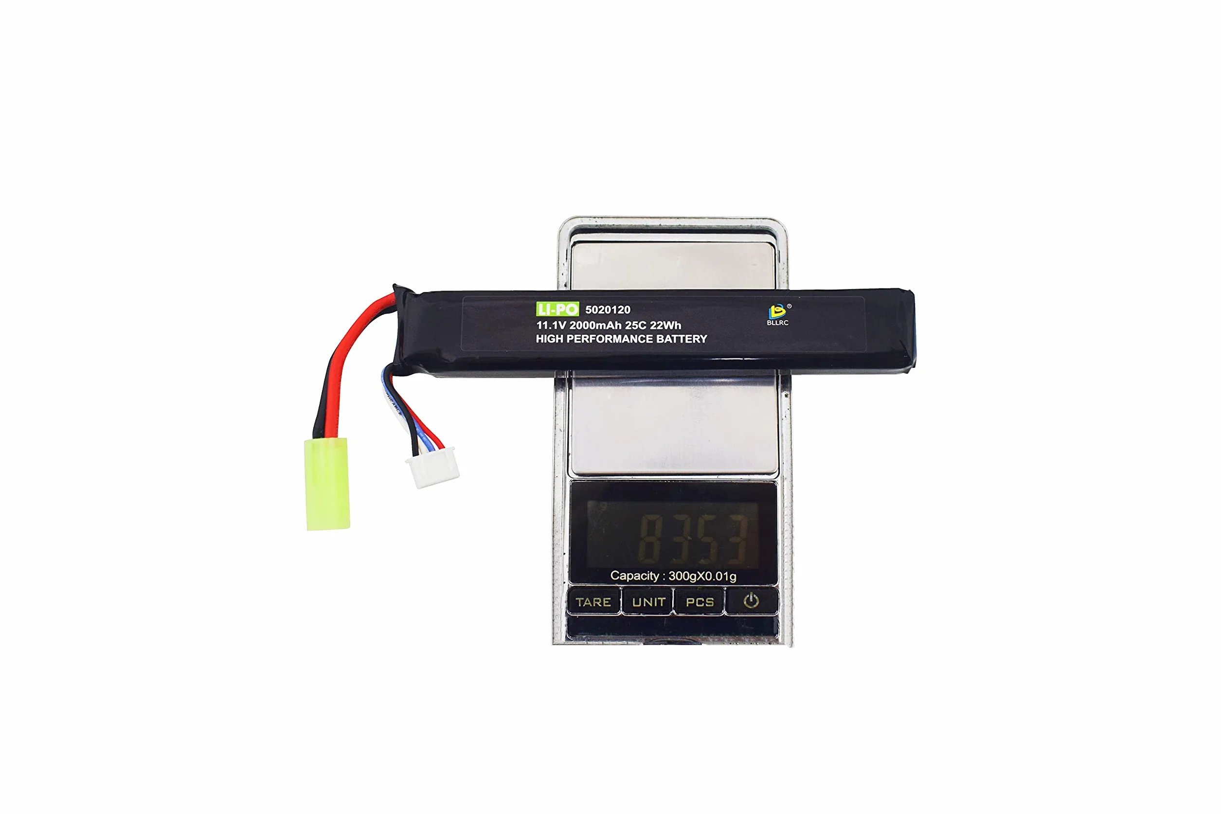 Batteria al litio 11.1V 2000mAh 3S per M4 Crane Stock M110 G36 M14 L85 AUG G3 softair