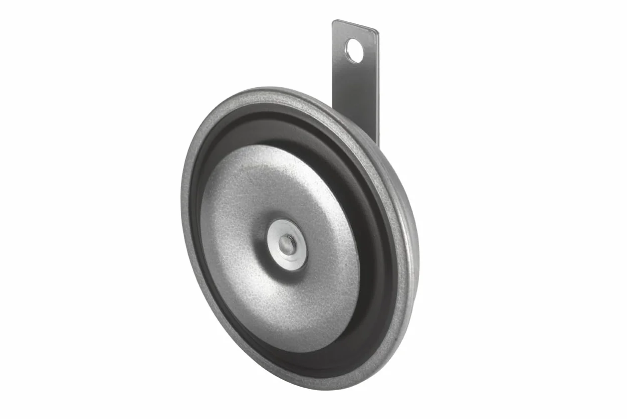 HELLA 3BA 002 768-131 Clacson, B36, 12V, 116dB(A), Gamma frequenze 335Hz, Tono basso, colore alloggiamento/sede grigio, Attacco piatto ad innesto