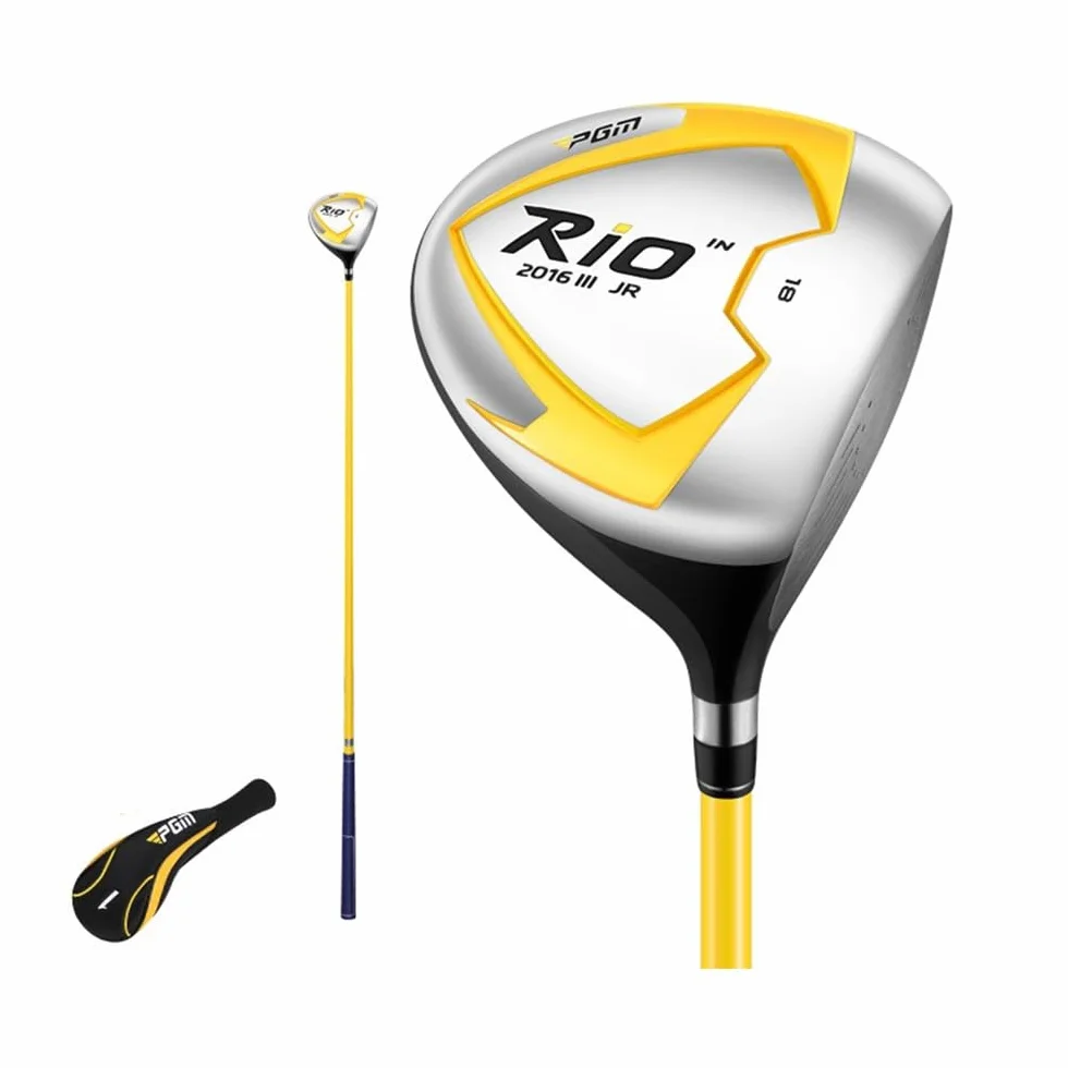 Fairway Wood #1 Golf Club - Mano Destra Bambini Ragazzi Ragazze Golf Putter Mallet con Copricapo Junior