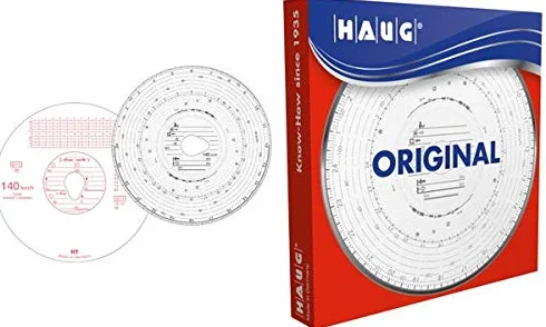 Original haug grafico/Tacho Rondelle per tachigrafo 140 km/H