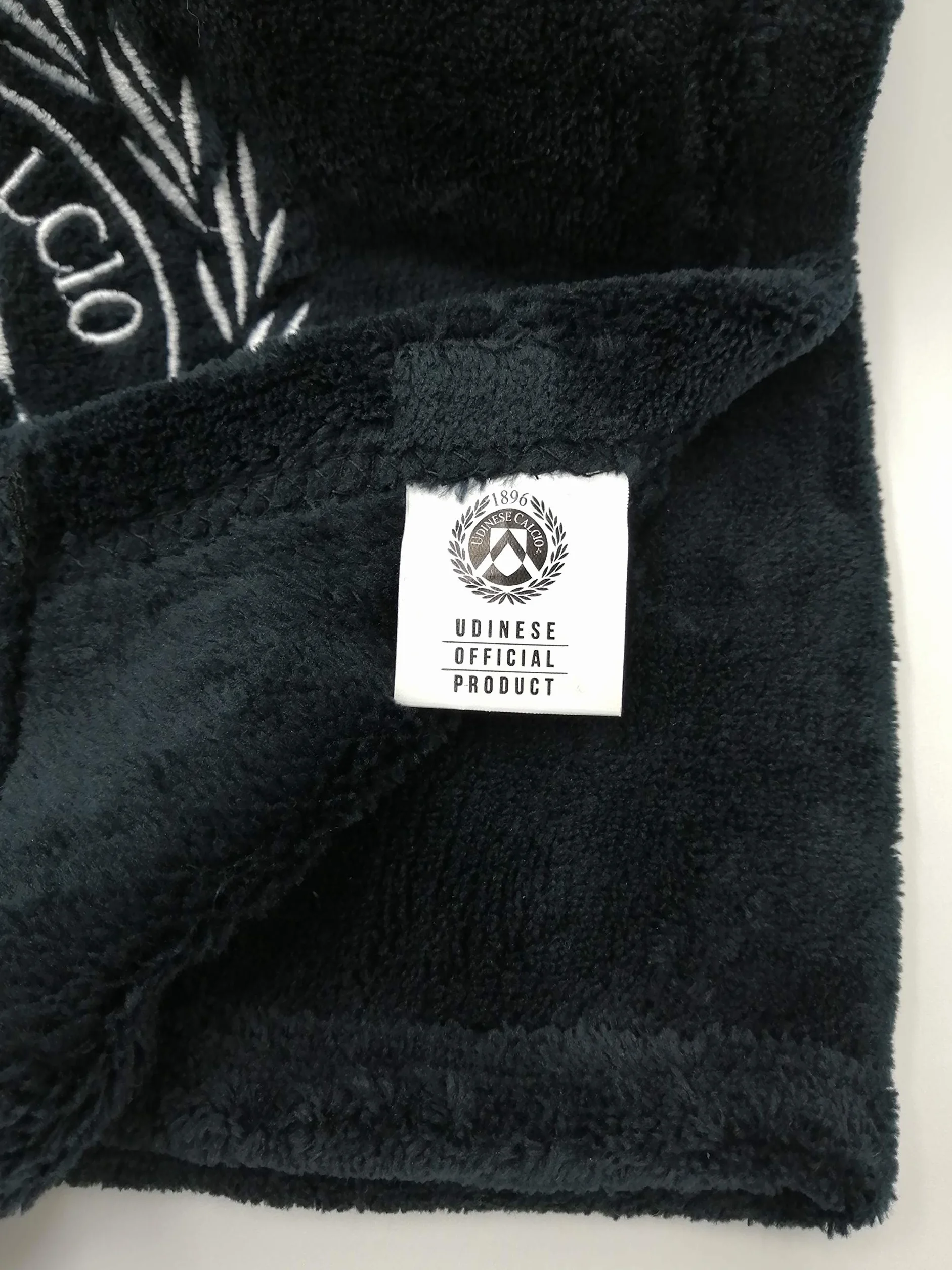 Udinese Calcio 1896 Prodotto Ufficiale Coperta Plaid Nero, taglia unica