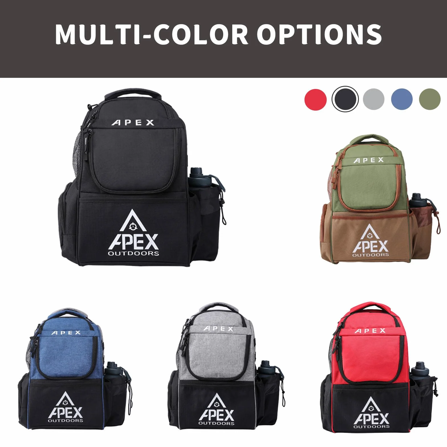 Borsa da golf a disco zaino da golf 21 dischi resistente leggero tasche multiple