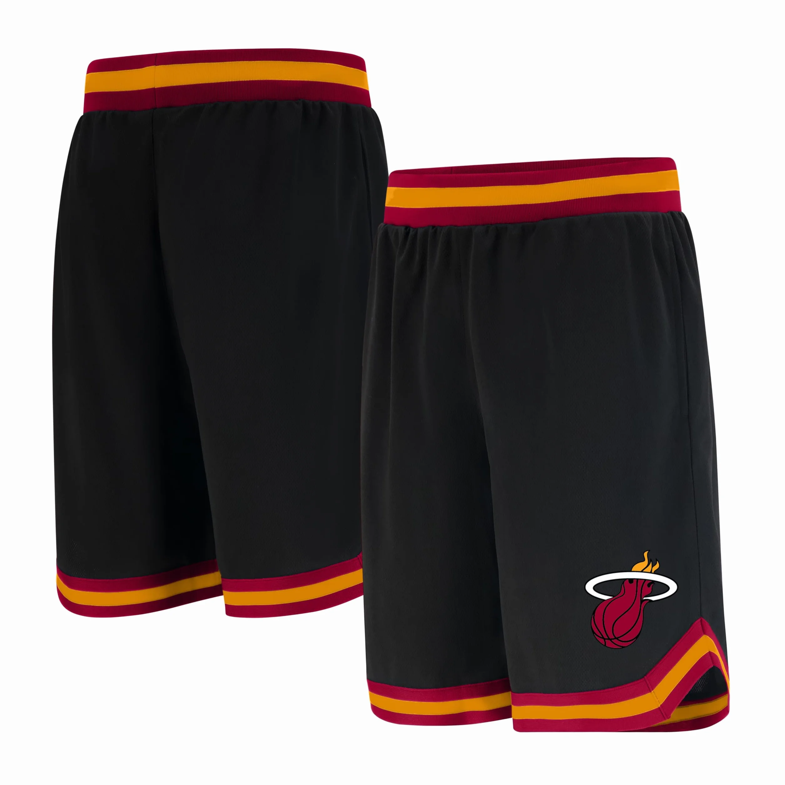 Ultra Game UNK NBA GSM3547F Woven Team Logo Poly Mesh Basket Shorts Nero, M