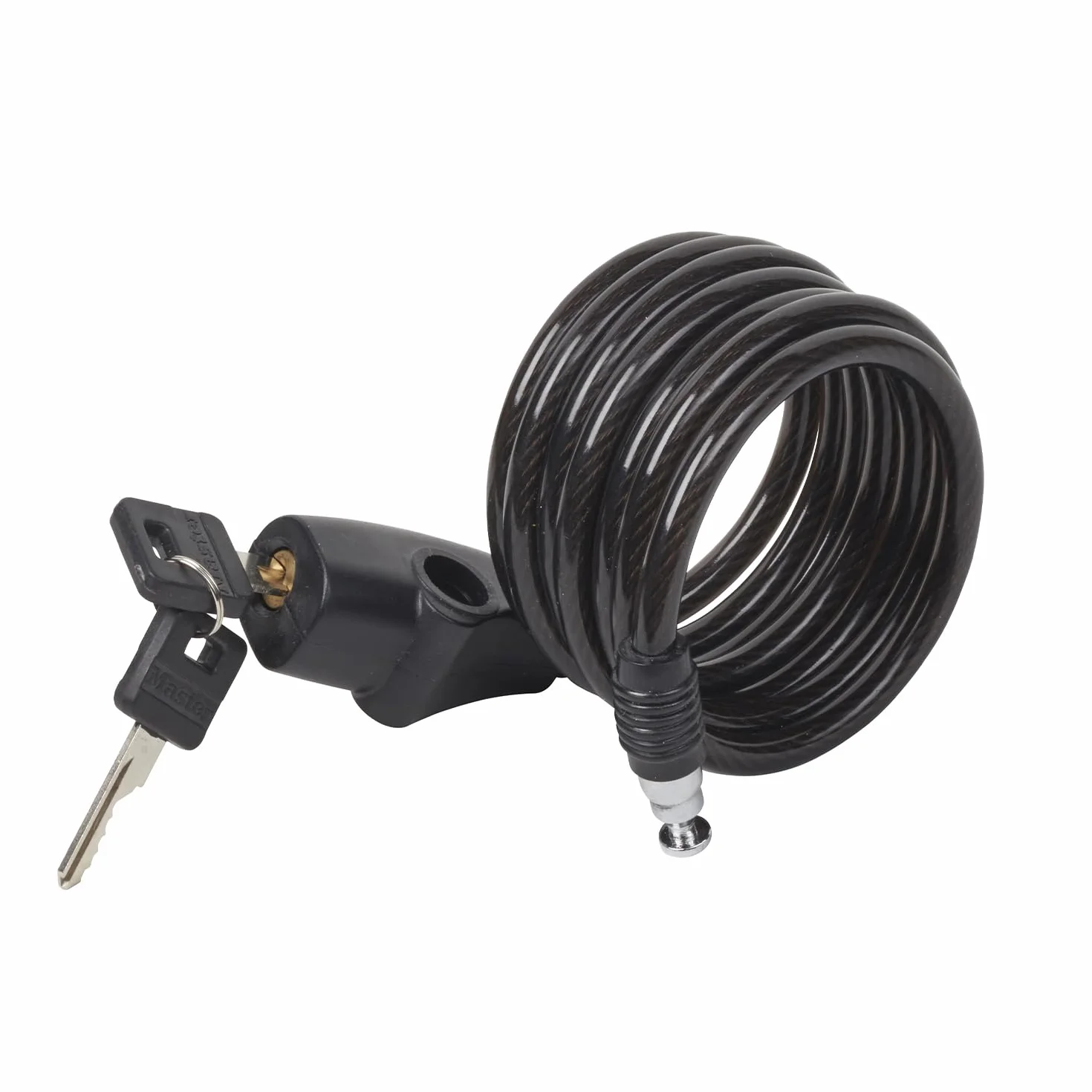 Master Lock Lucchetto Bici Cavo 1.8 m Chiave 8126EURDPRO Nero