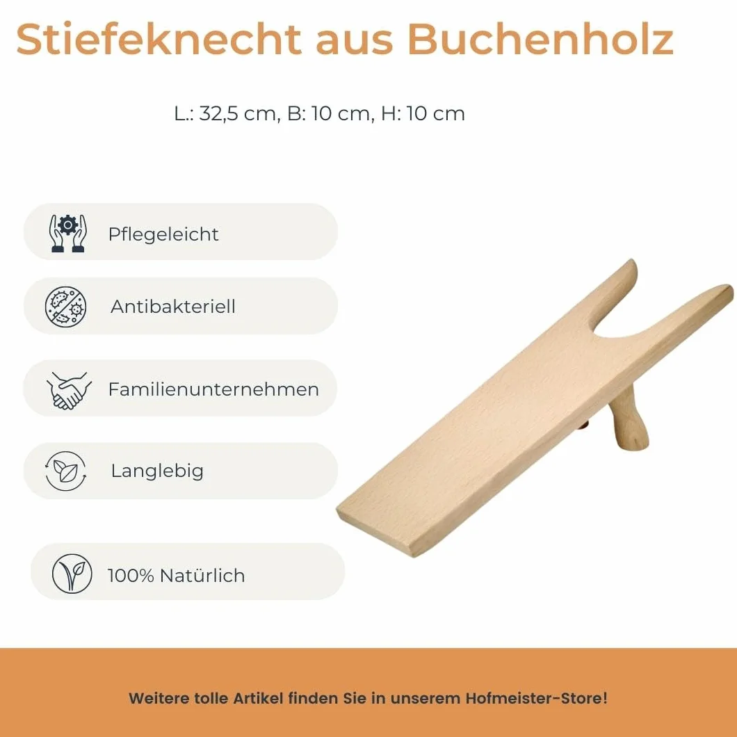 HOFMEISTER® Gambaletto in Legno 32,5 cm Tira-Stivali Accessori per Stivali da Equitazione