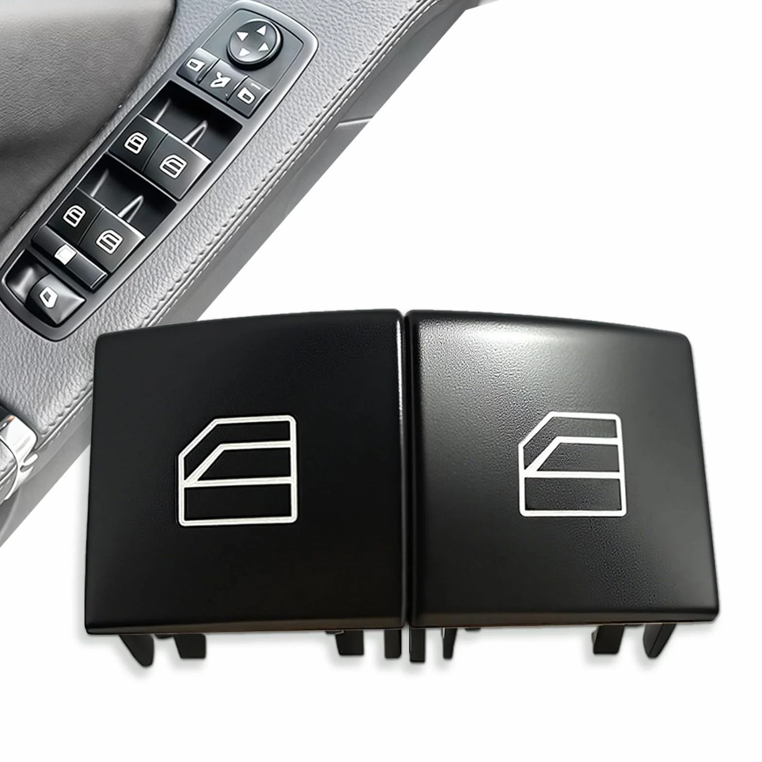 Interruttore Alzacristalli Pulsantiera per Benz W169-2er Interruttore Alzacristalli Sostituzione Copertura Pulsante Alzacristalli Adatto per Benz Mercedes Classe A W169 Classe B W245 ML W164 R W251 GL