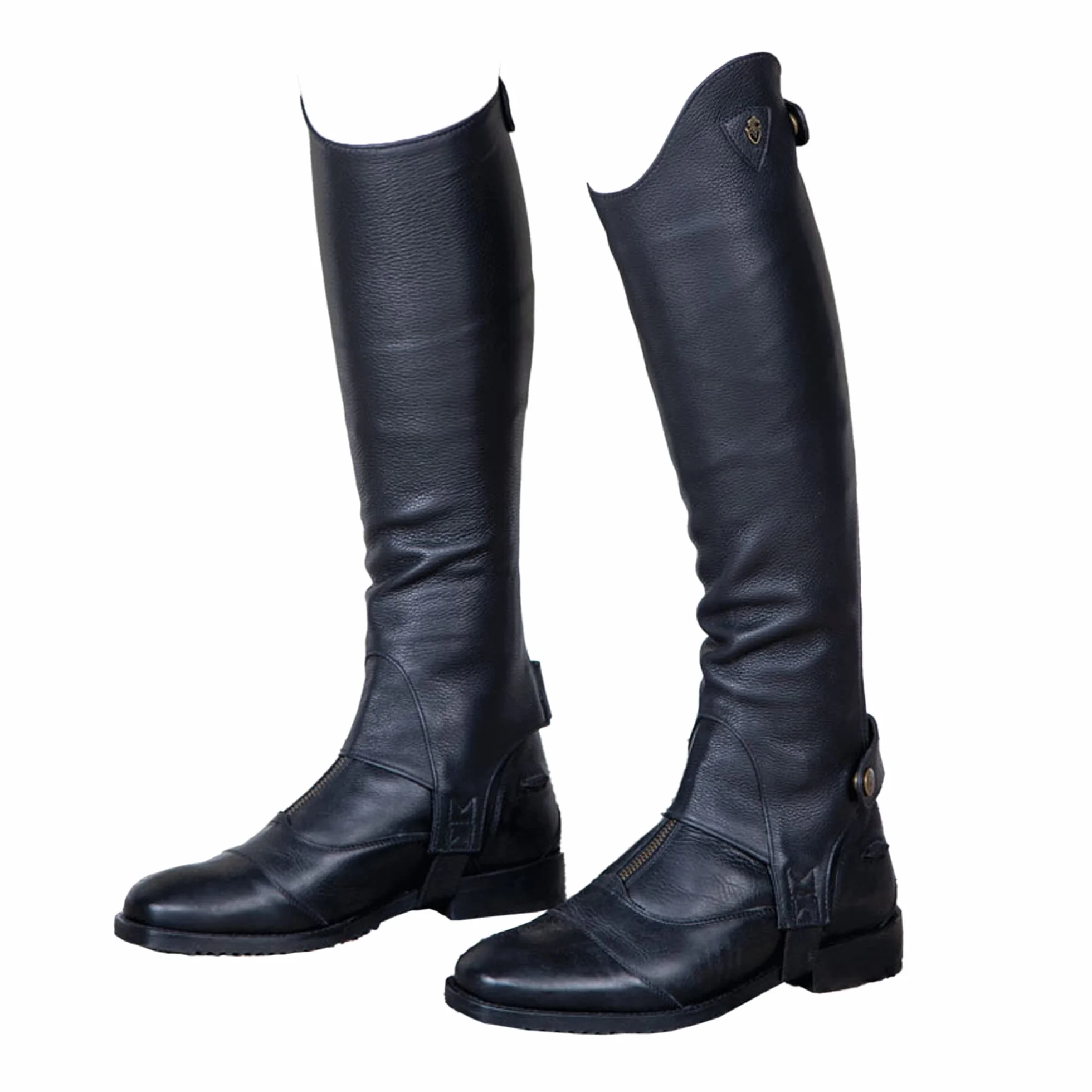 Moretta Shires Ghette da equitazione in pelle adulti taglia S Nero