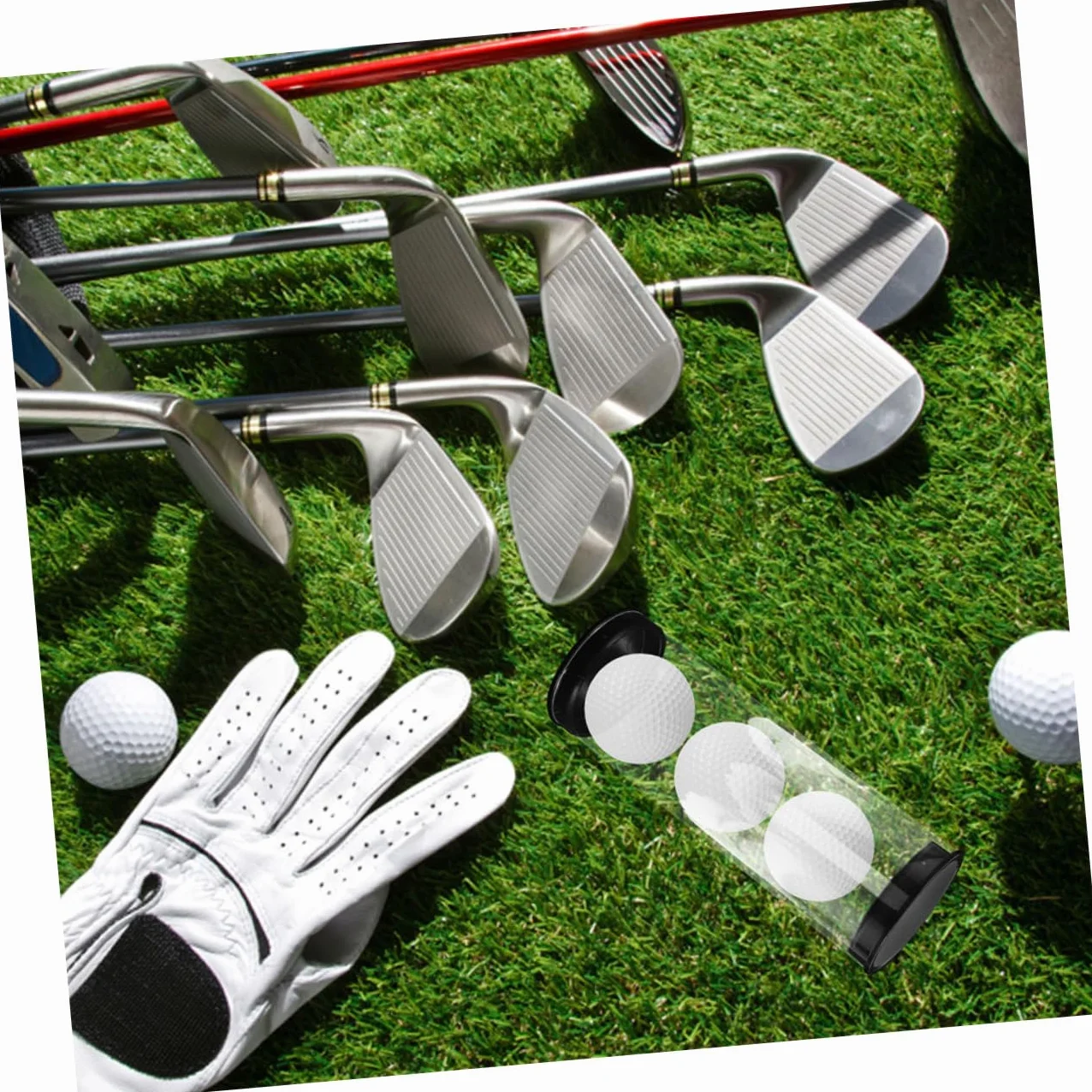 BESTonZON Contenitore Trasparente per Palline da Golf in PVC 2 Pz