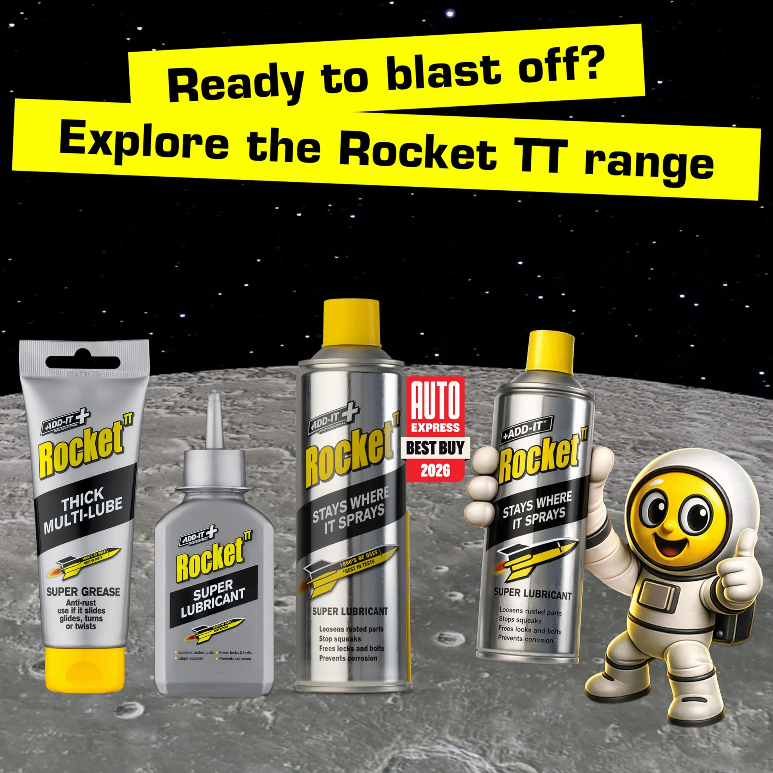 Rocket TT Tappo e cannuccia super lubrificante multiuso 100ml