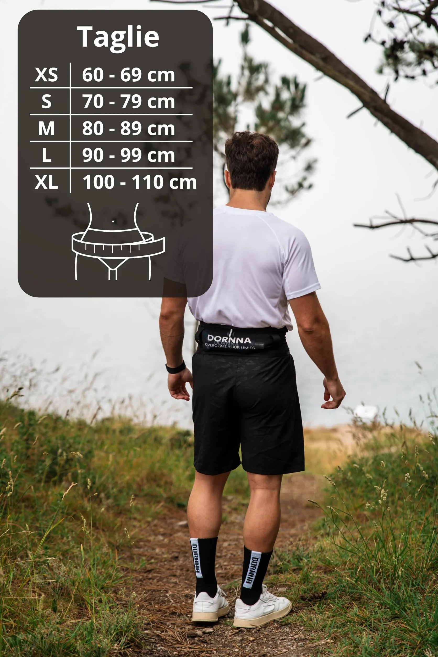 Skinny W1 Marsupio Running Borraccia Morbida 250 ml Corsa elastico porta pettorali bastoncini M-L