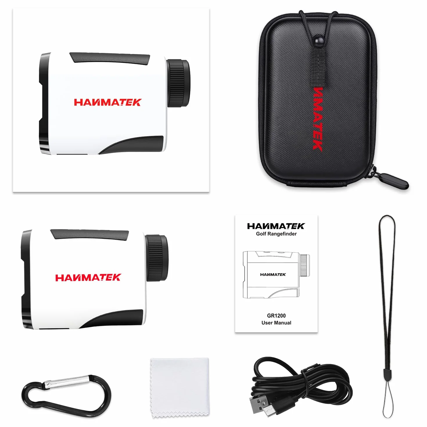 HANMATEK GR1200 Telemetro Laser da Golf 1097m Precisione ±1.0m