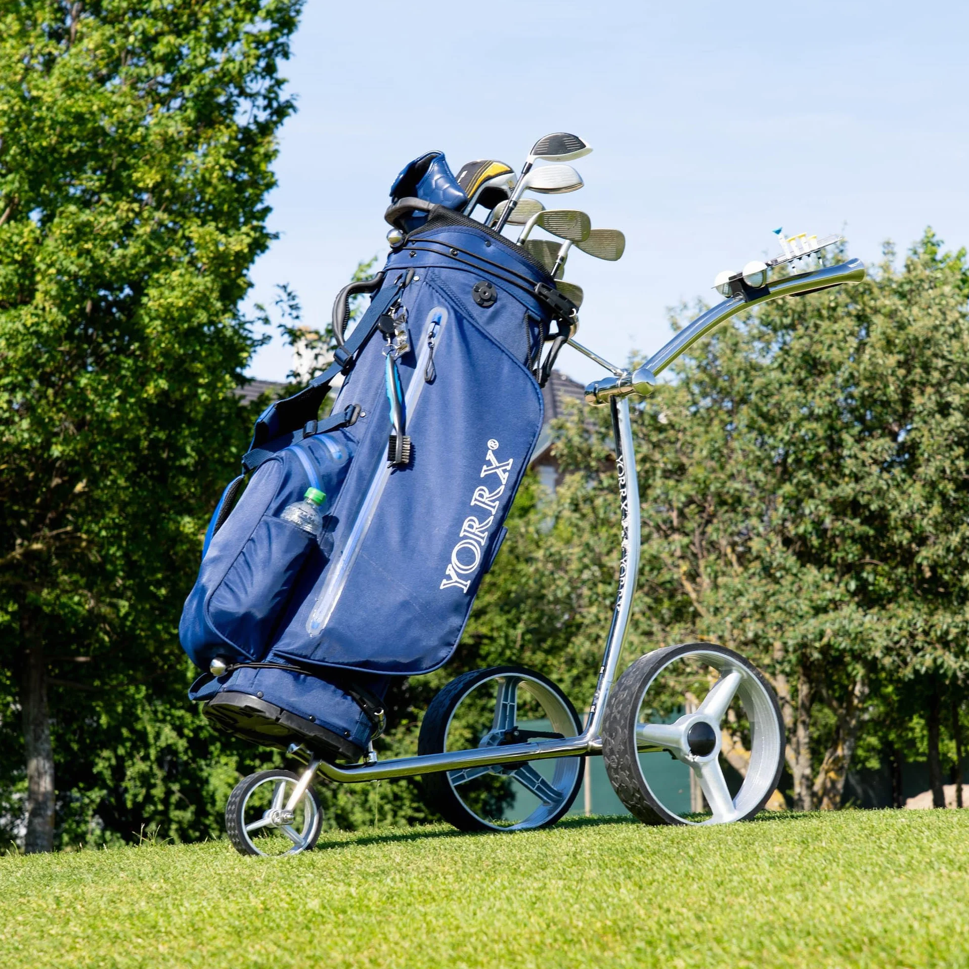 Slim Lion 4S Pro Trolley da golf in acciaio inox