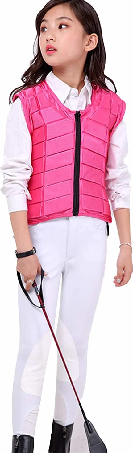 TentHome Unisex Bambini Gilet di Protezione Equestre EVA imbottito sicurezza equitazione attrezzature di Protezione del Corpo Guardia Gilet di assorbimento degli Urti
