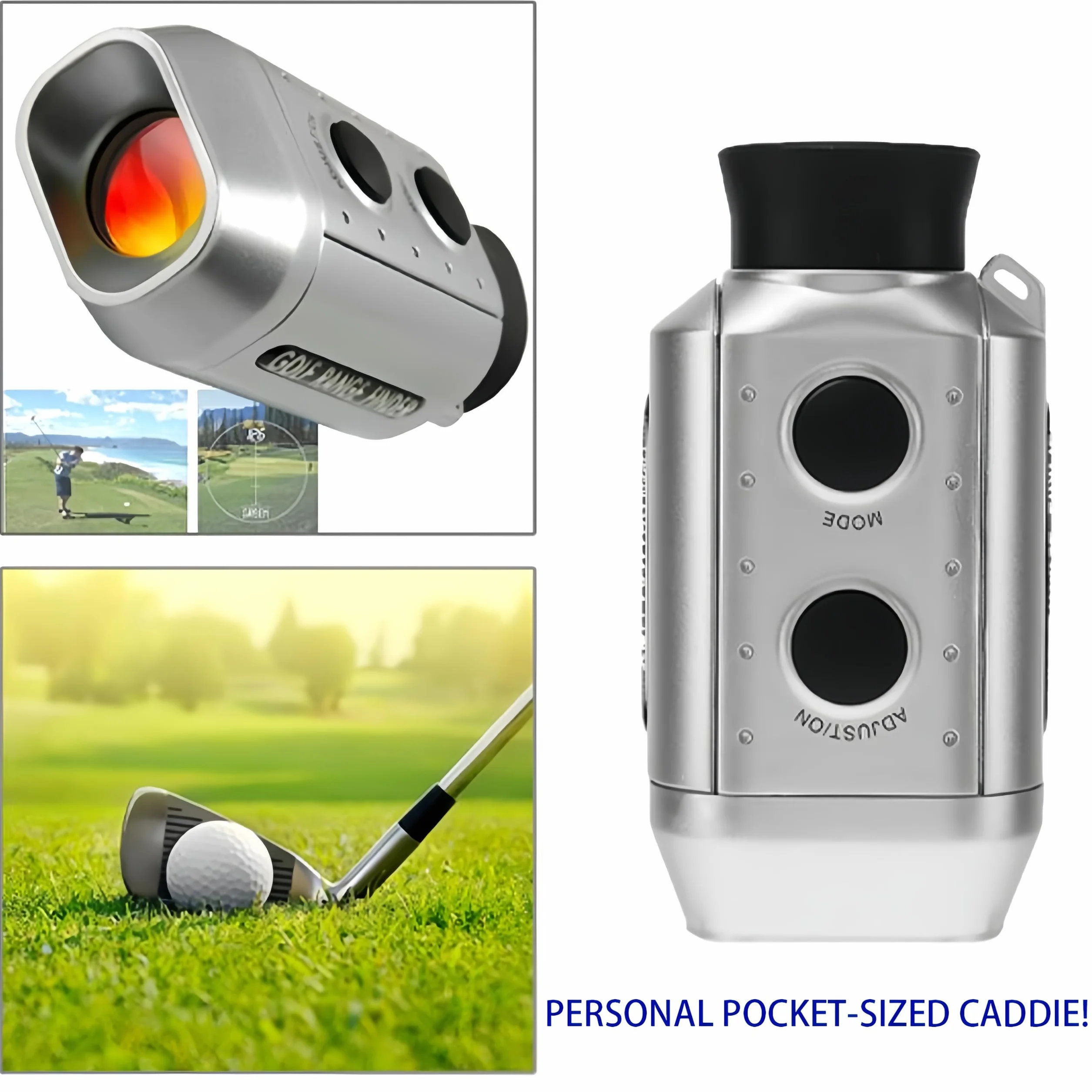 Flintronic Telemetro da Golf, Telemetro Golf 930 Yards, 7X Telemetro Caccia, Telemetro Digitale con Batteria Integrata, per Golf, Tiro al Bersaglio, Caccia