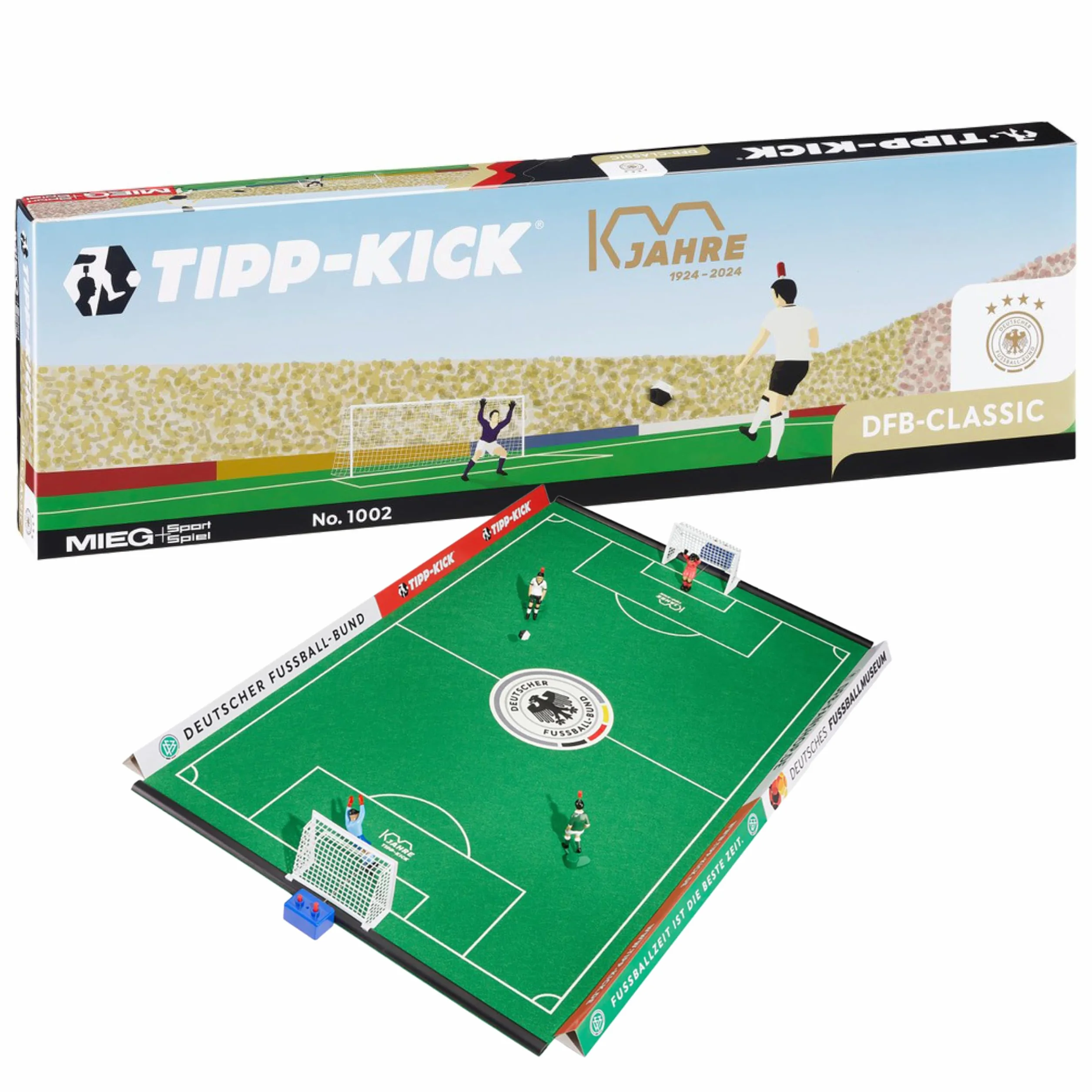 TIPP-Kick Dfb Classic 100 Anni Dfb Edizione Speciale – 2024 Gioco di Calcio per Bambini e Adulti con calciatori e portieri in Maglia da casa e da Trasferta della Squadra Nazionale DT