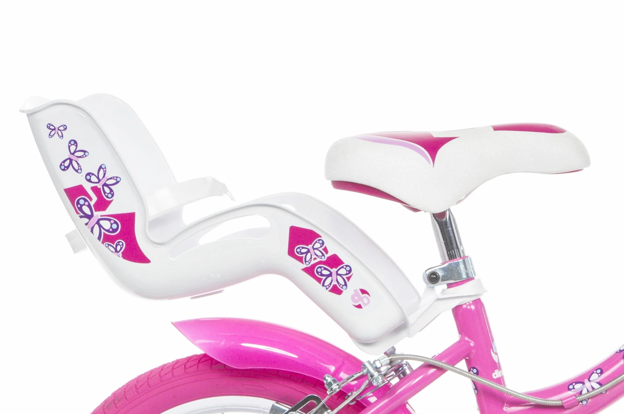 DINO BIKES Bicicletta da bambina FLAPPY 14" per altezza 95-115 cm