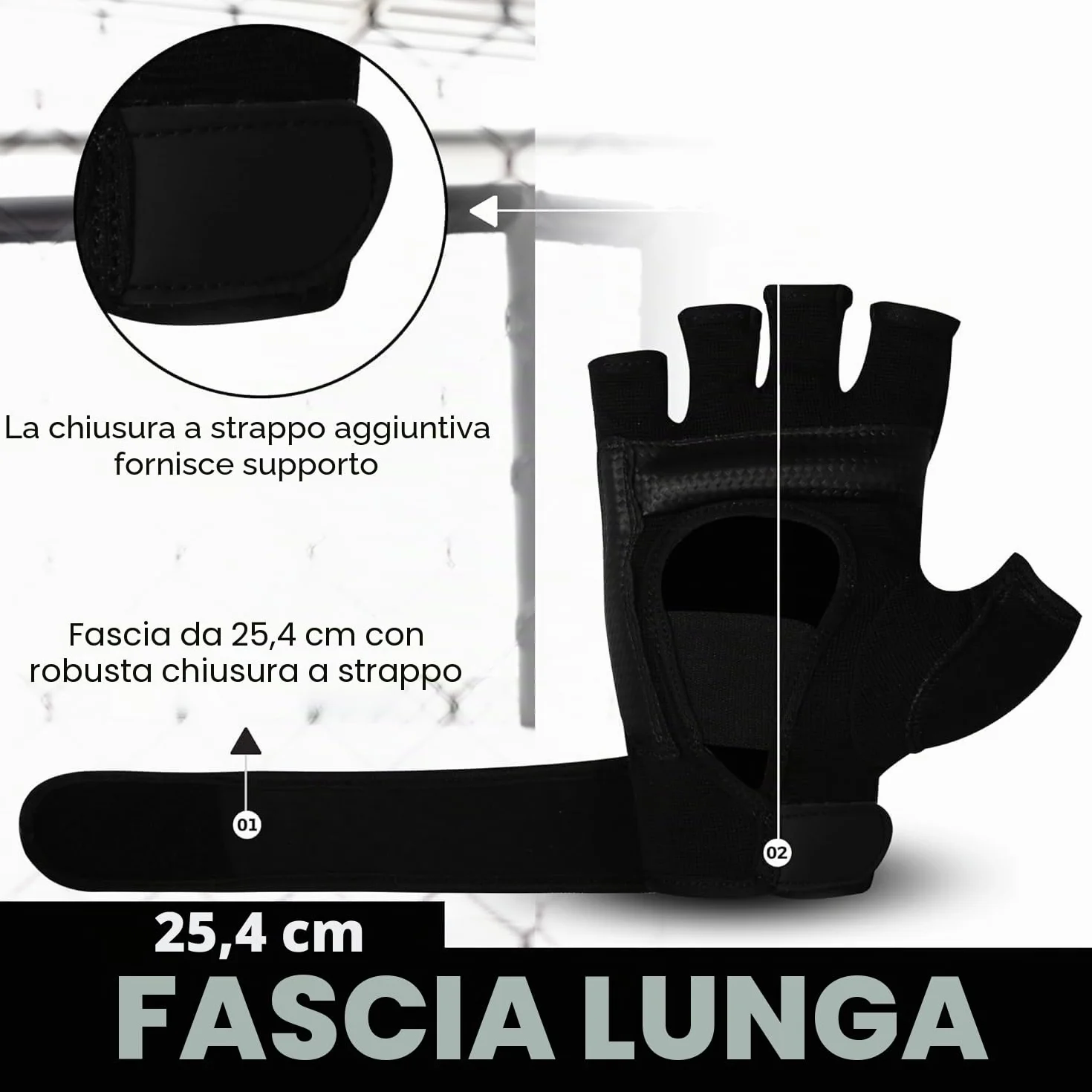 SAWANS Guanti da Boxe Uomo Donna Mezza Dito Kickboxing Sparring Arti Marziali Muay Thai