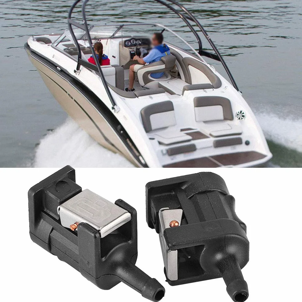 Serbatoio benzina barca 20L attacchi rapidi connettore linea tubo carburante 2 pezzi motore marino fuoribordo 8mm