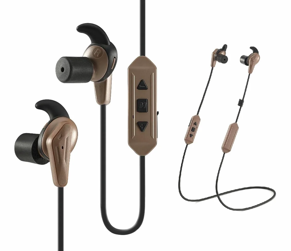 Omana Tappi per le orecchie elettroniche con cancellazione del rumore Bluetooth 5.3 Earpods Protezione dell'udito Auricolari per Caccia/Tattico/Tiro/Militare/Eventi Musicali/Costruzioni/Concerti